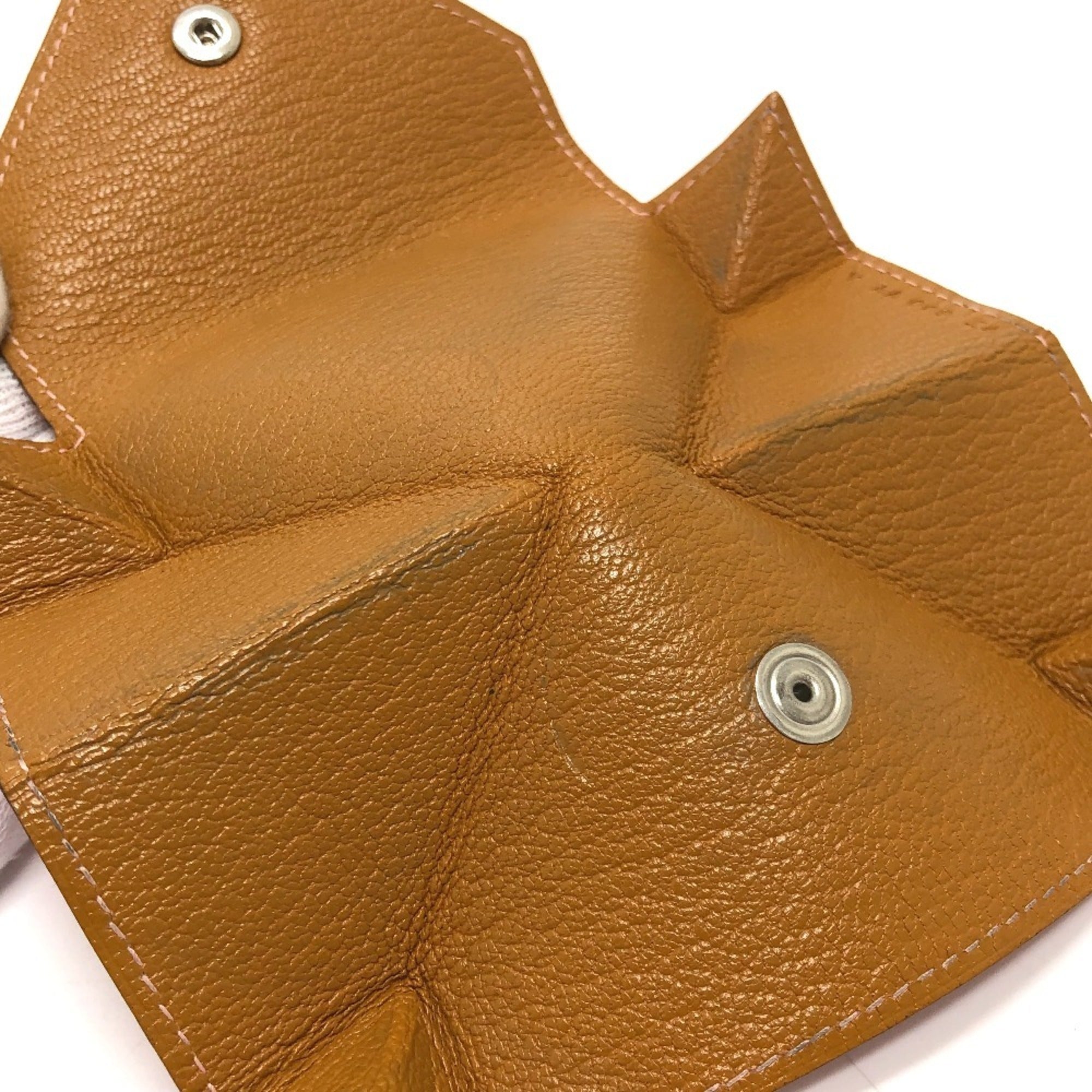 Hermes Le 24 Pink Chevre Leather Coin Purse/Coin Case (Pre-Owned)