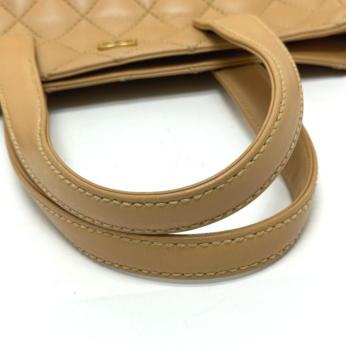 Chanel Beige Leather Tote Bag (Pre-Owned)