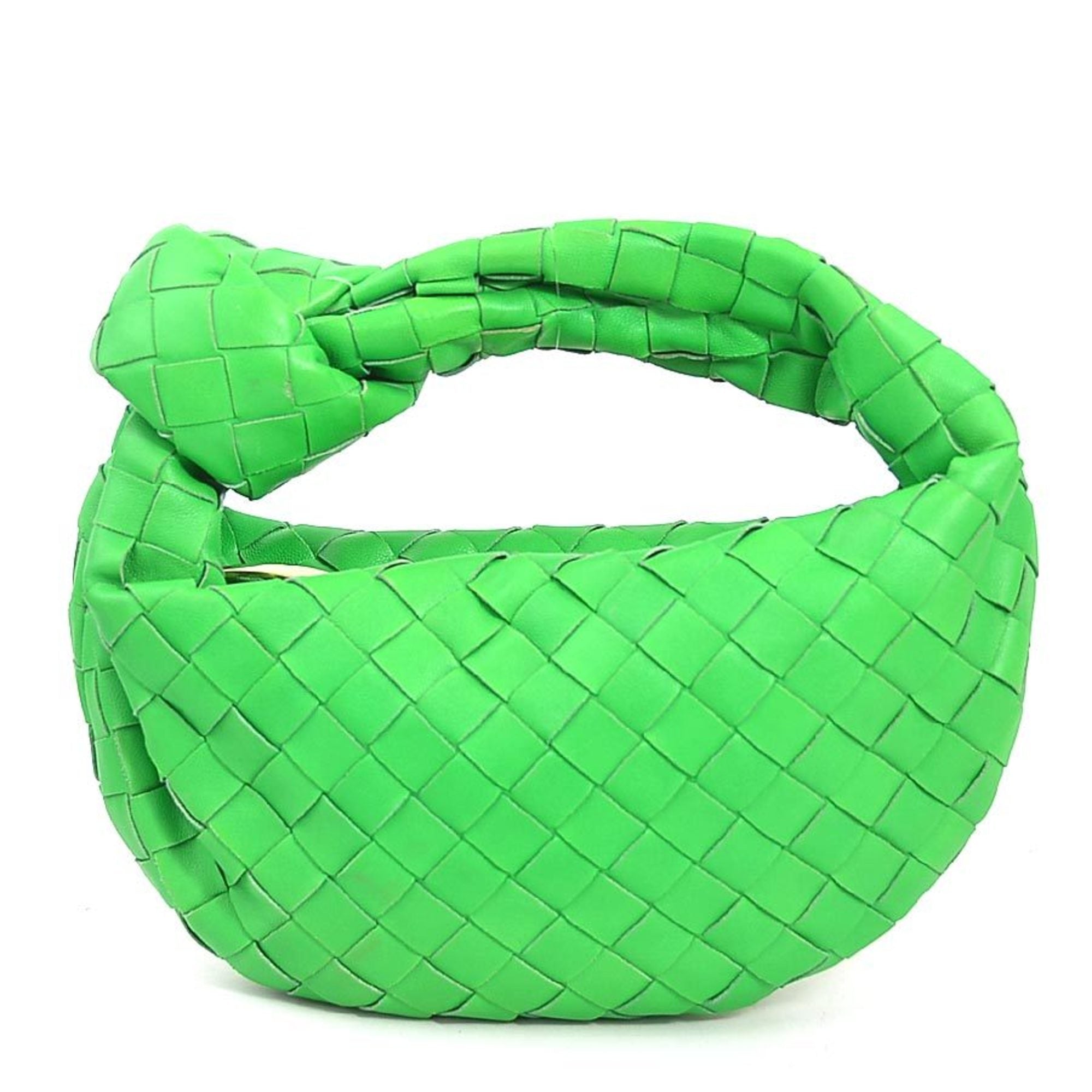 Bottega Veneta Green Leather Handbag (Pre-Owned)