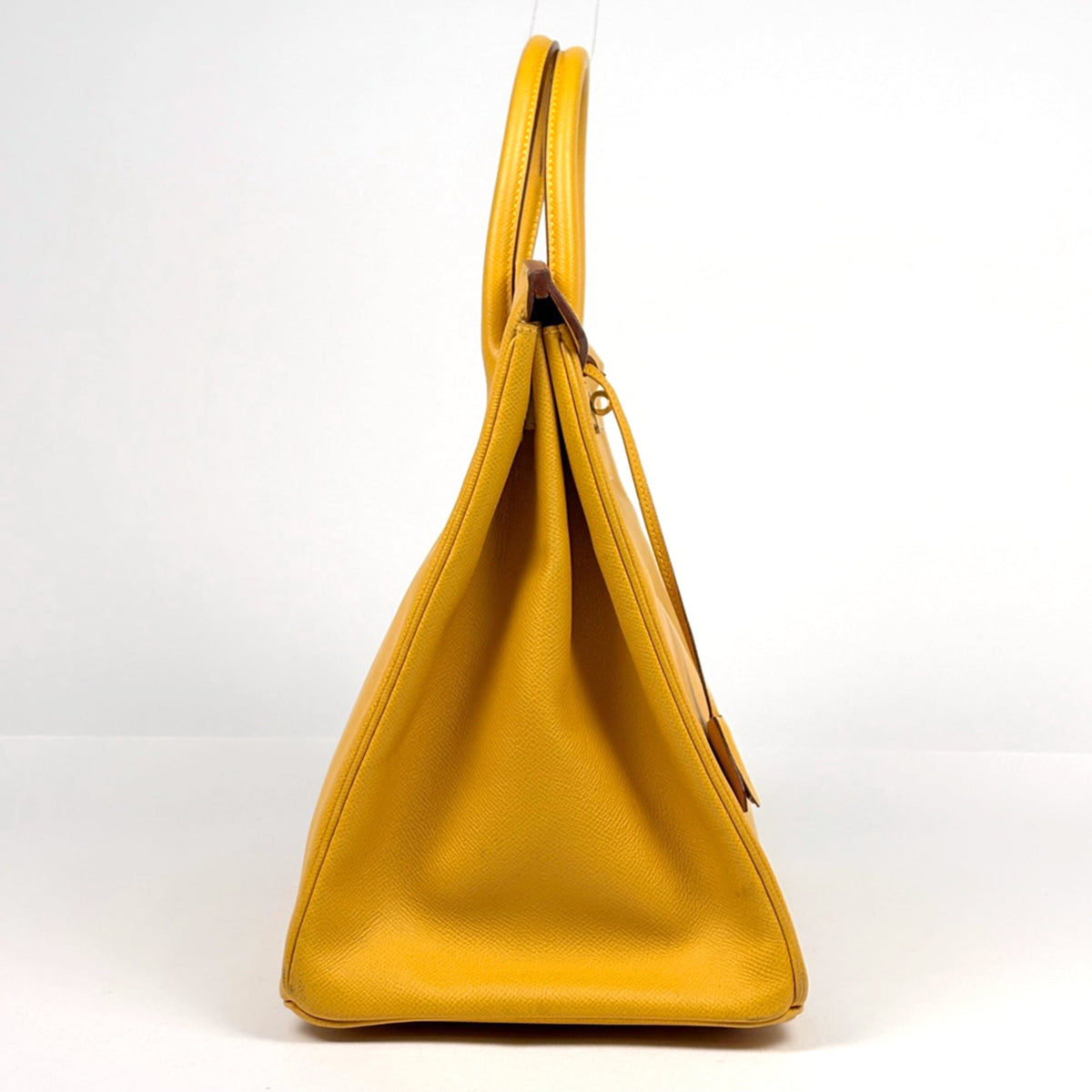 Hermes Birkin Yellow Courchevel Leather Handbag (Pre-Owned)