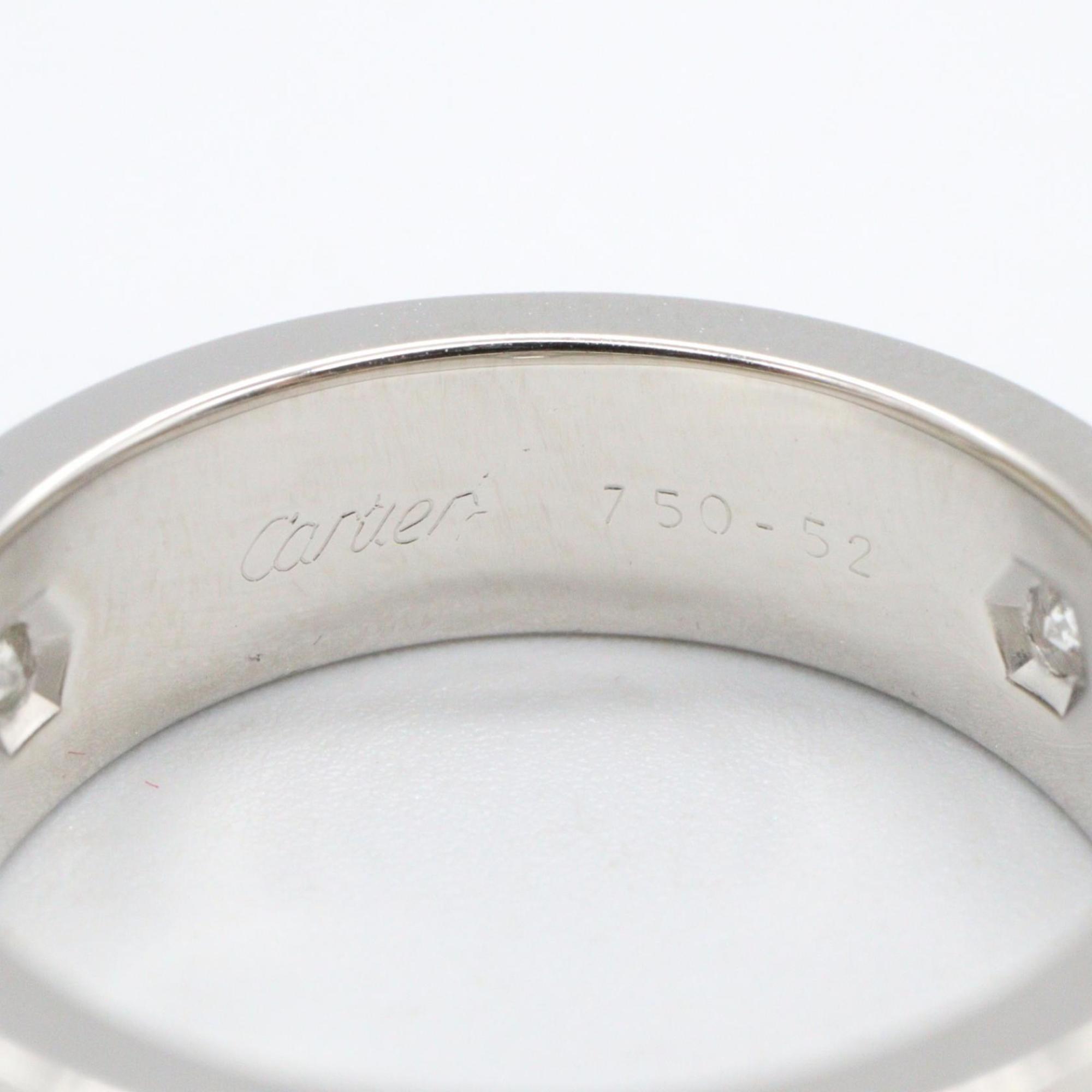 Cartier Silver Clear White Gold (18K) Band Ring (Pre-Owned)