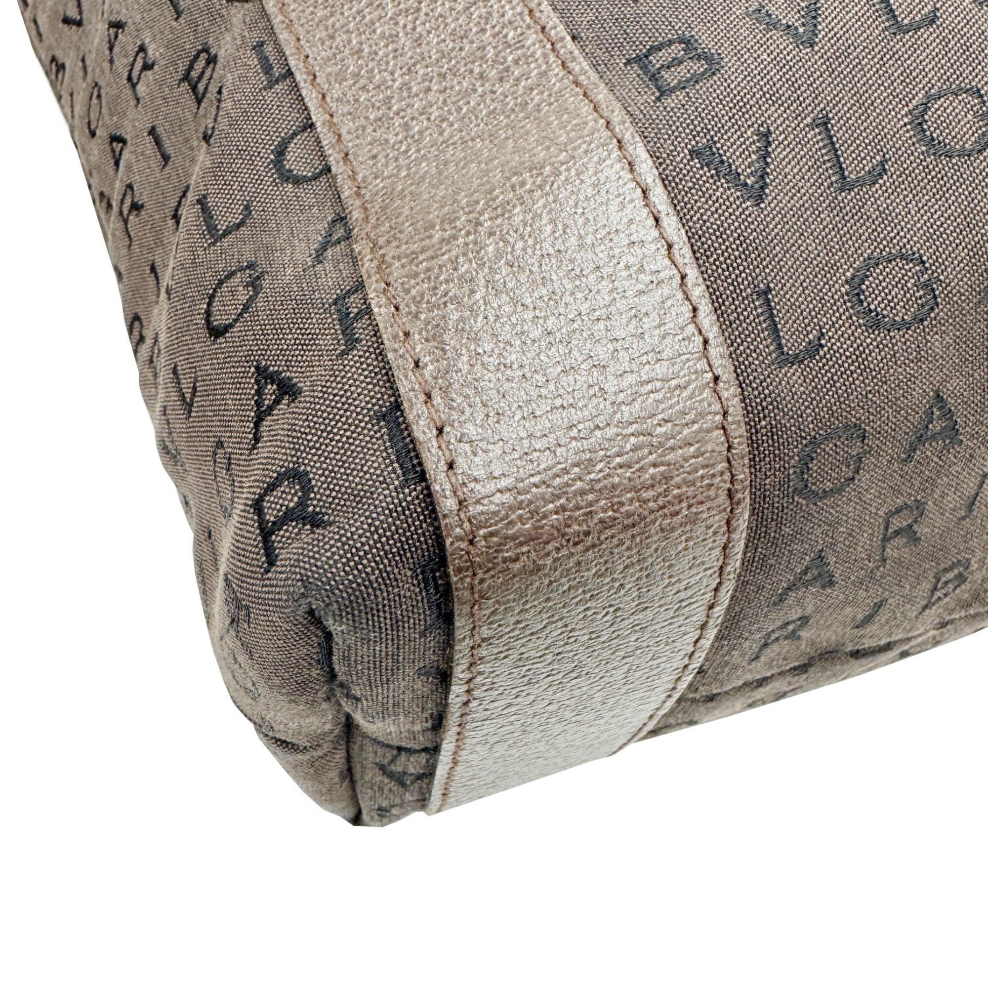 Bvlgari Brown Canvas Leather Tote Bag (Pre-Owned)