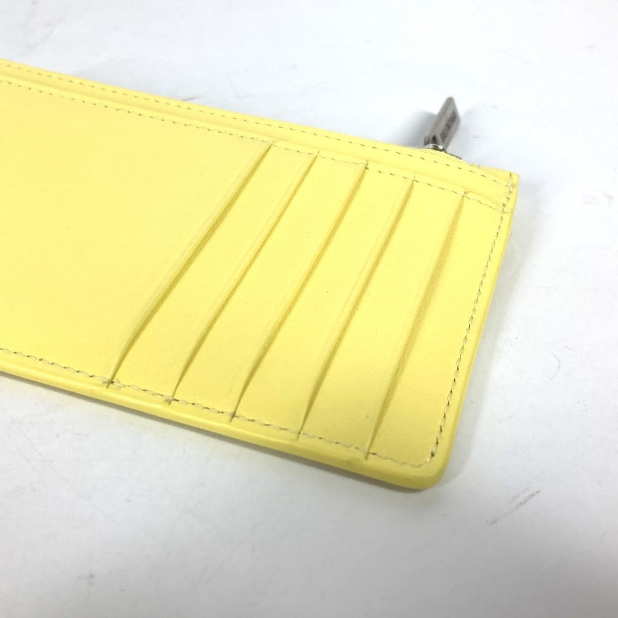 Balenciaga Yellow Leather Coin Purse/Coin Case (Pre-Owned)