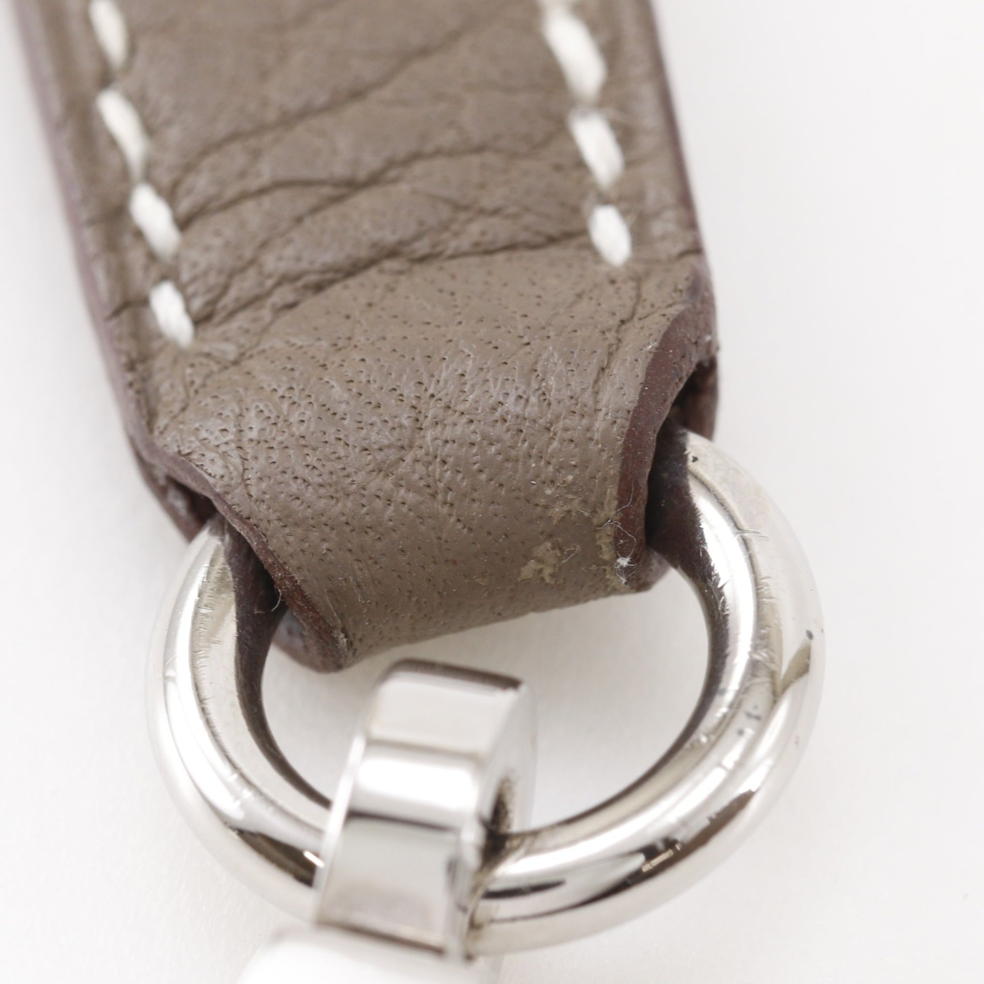 Hermes Bolide Etoupe Gray Taurillon Clemence Leather Handbag (Pre-Owned)