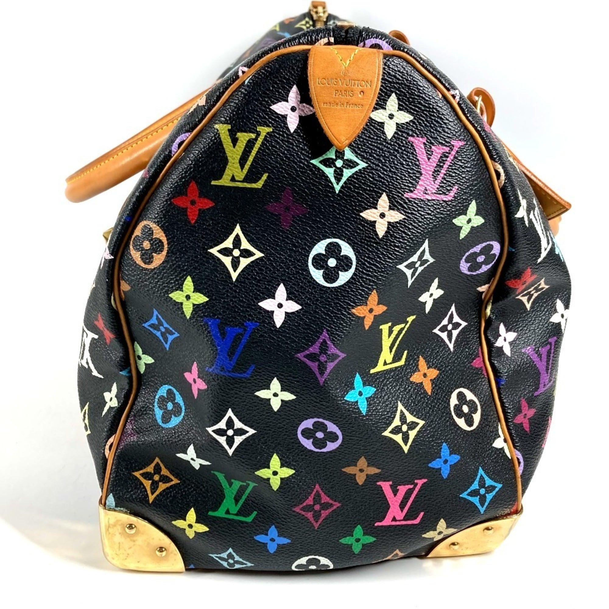 Louis Vuitton Black Monogram Monogram Multicolore Canvas Boston Bag Handbag (Pre-Owned)