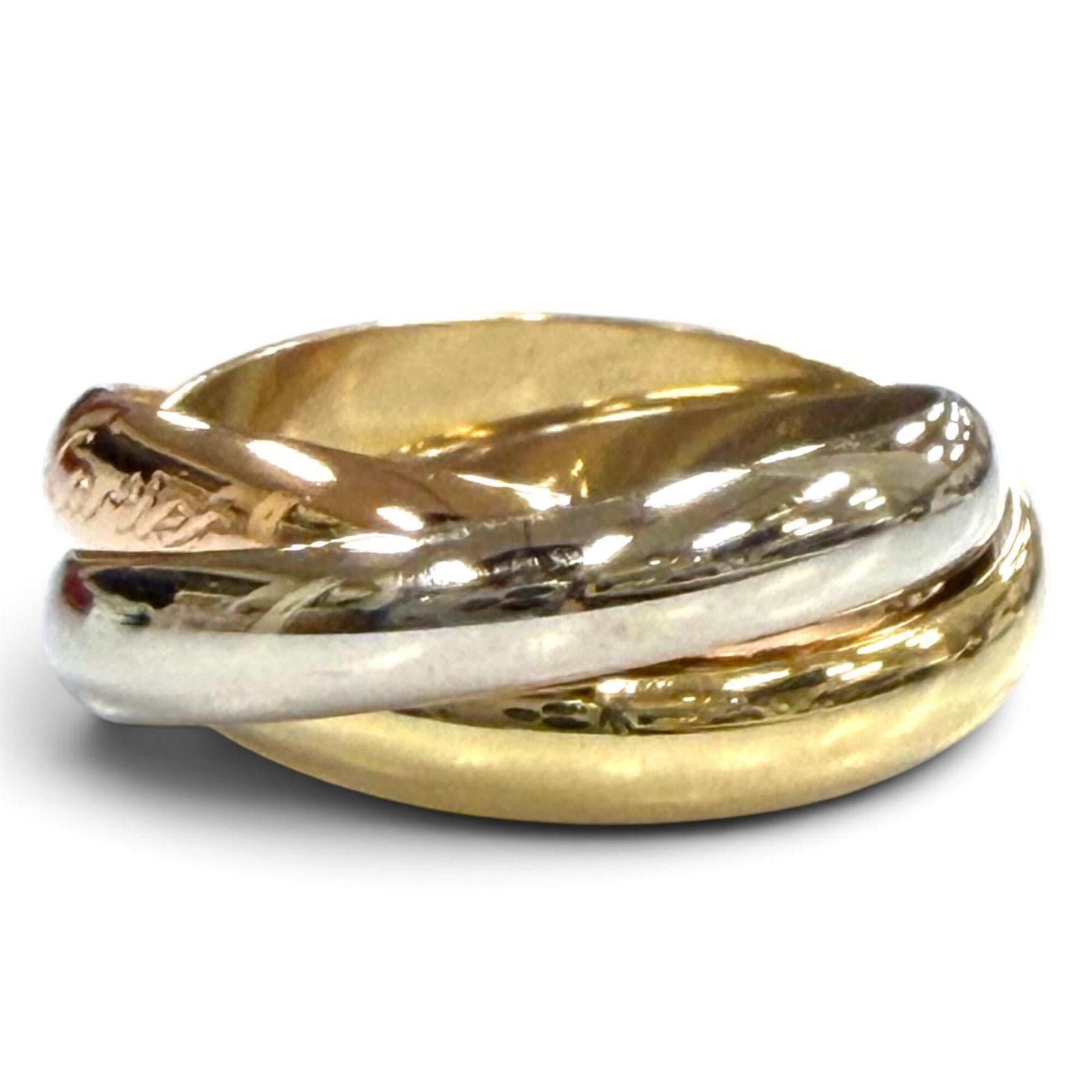 Cartier Pink Gold White Gold Yellow Gold Yellow Gold (18K) Pink Gold (18K) White Gold (18K) Band Ring (Pre-Owned)