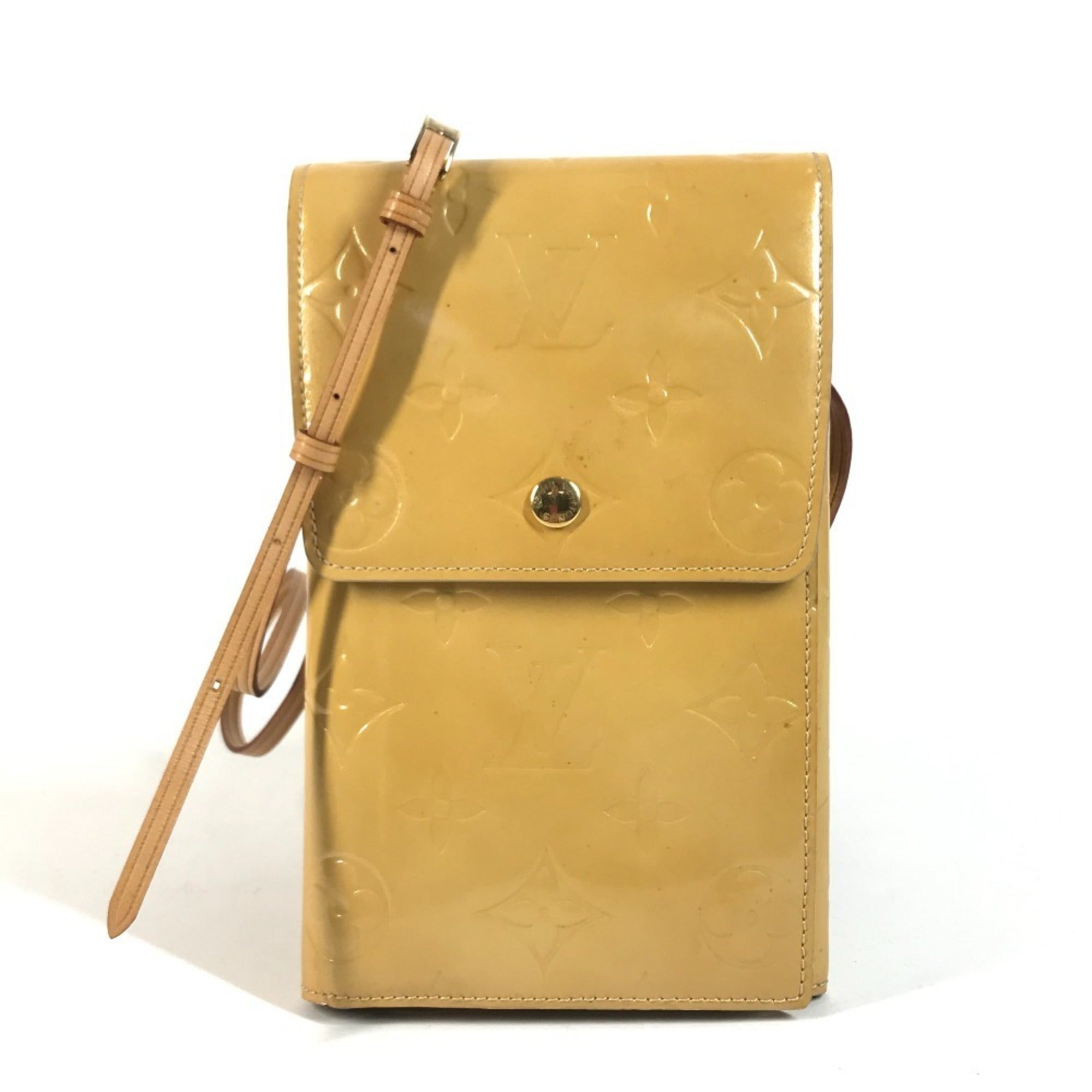 Louis Vuitton Beige Monogram Vernis Pochette Shoulder Bag (Pre-Owned)
