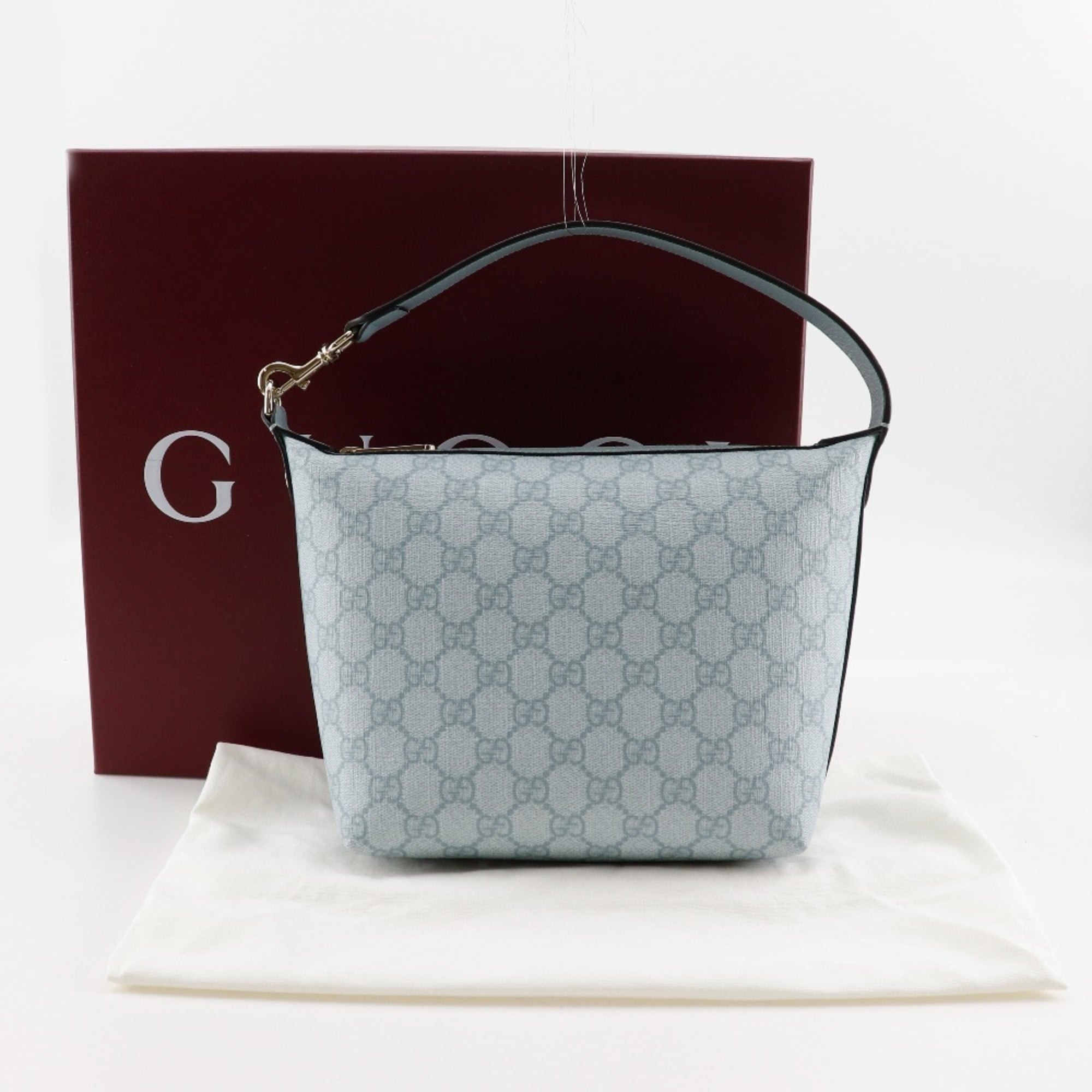 Gucci Ophidia Blue Gg Supreme Shoulder Bag (Pre-Owned)