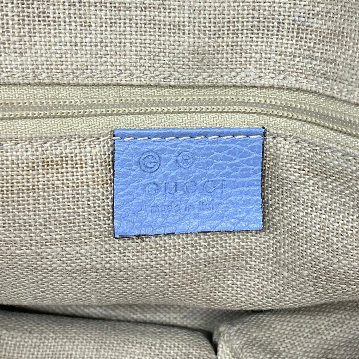 Gucci Sky Blue Leather Handbag (Pre-Owned)