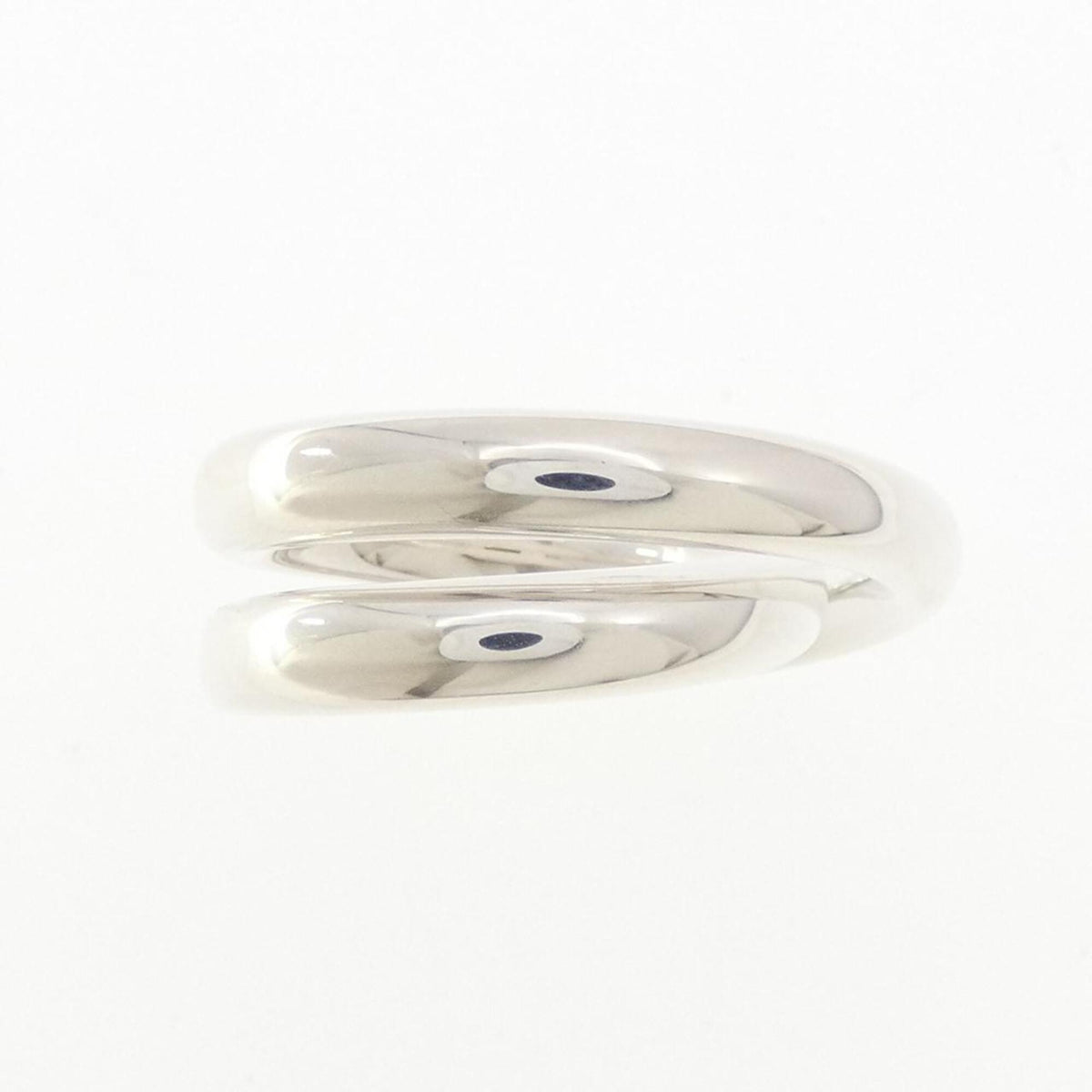 Hermes Silver Silver 925 Band Ring (Pre-Owned)
