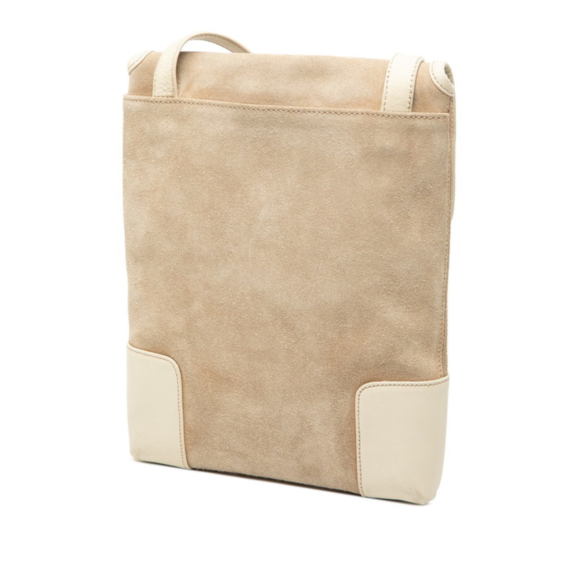 Loewe Beige Off-White Leather Shoulder Bag (Pre-Owned)