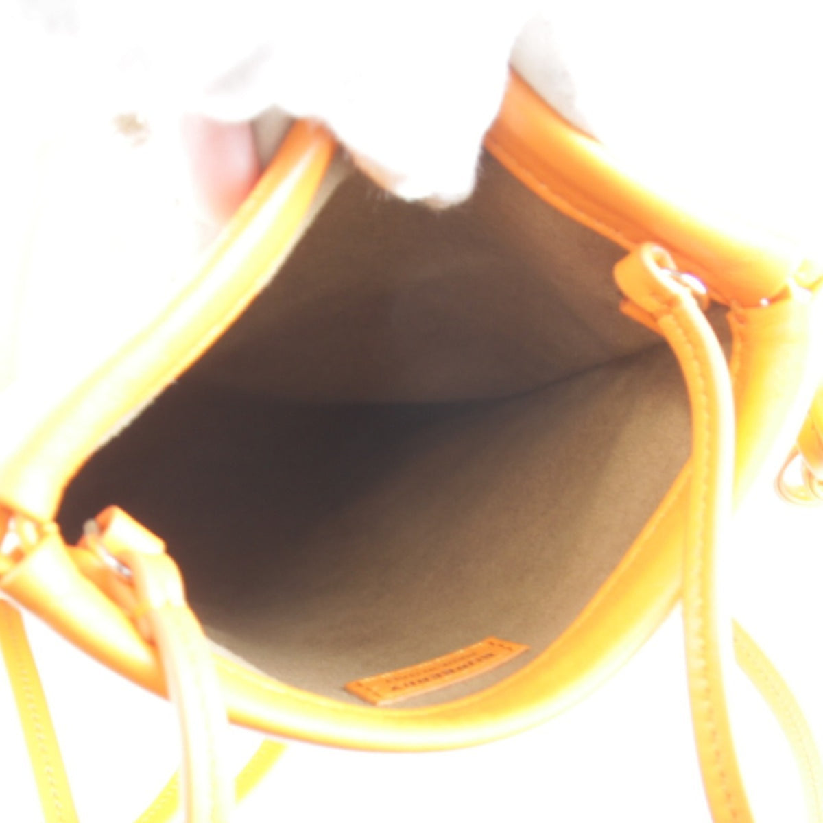 Burberry Orange Leather Shoulder Bag (Pre-Owned)