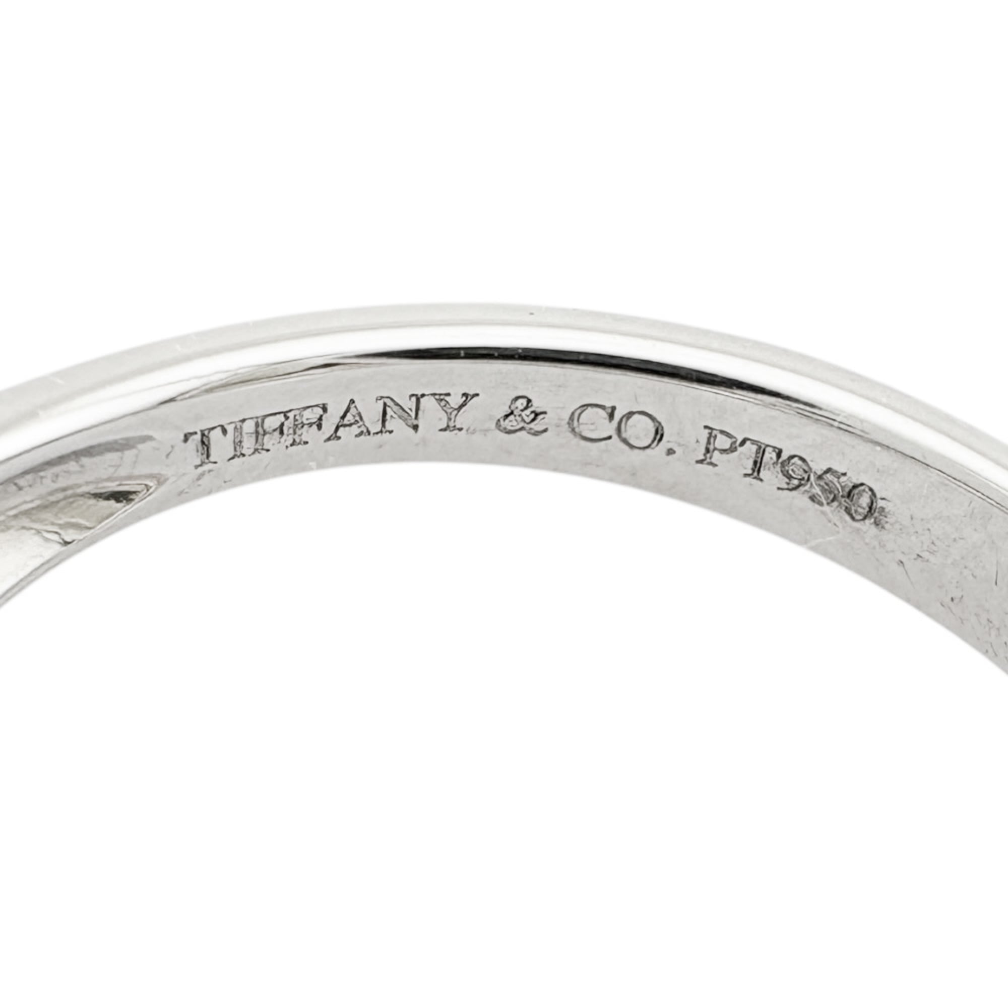 Tiffany Silver Platinum 950 Band Ring (Pre-Owned)