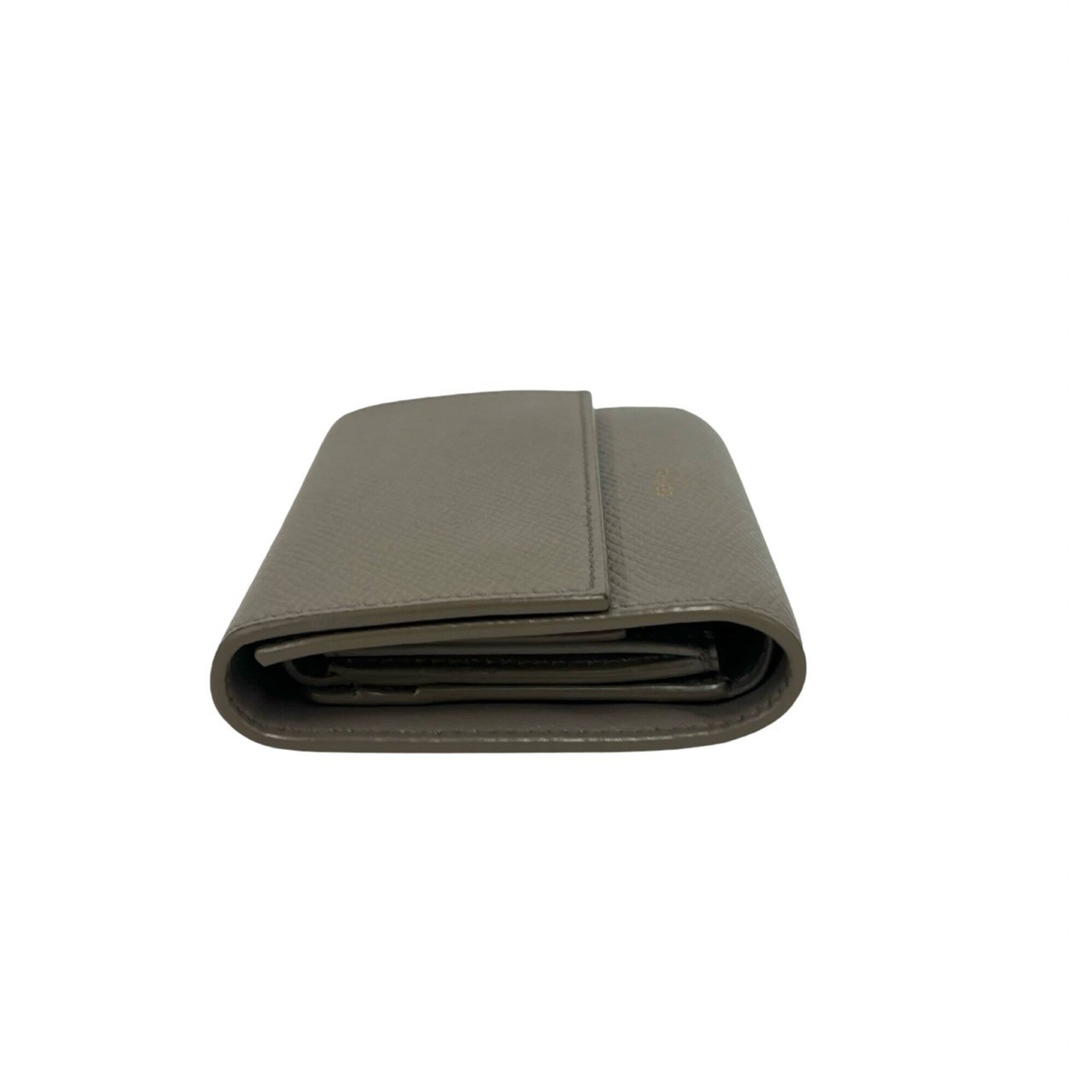Celine Gray Leather Wallet (Tri-Fold) (Pre-Owned)
