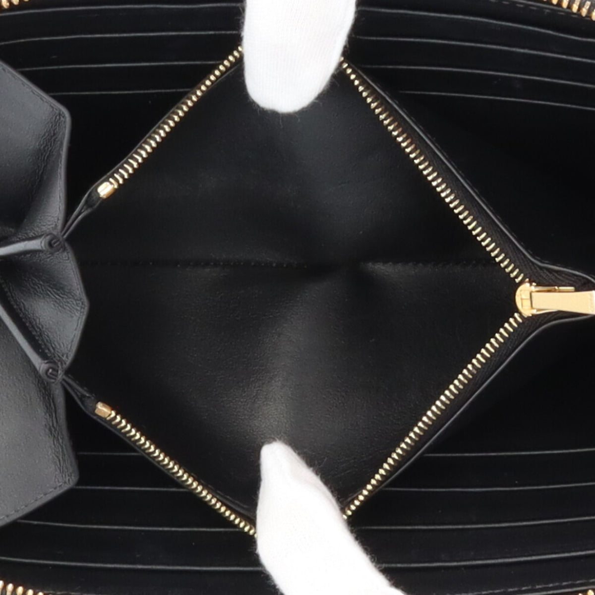Celine Black Leather Long Wallet (Bi-Fold) (Pre-Owned)