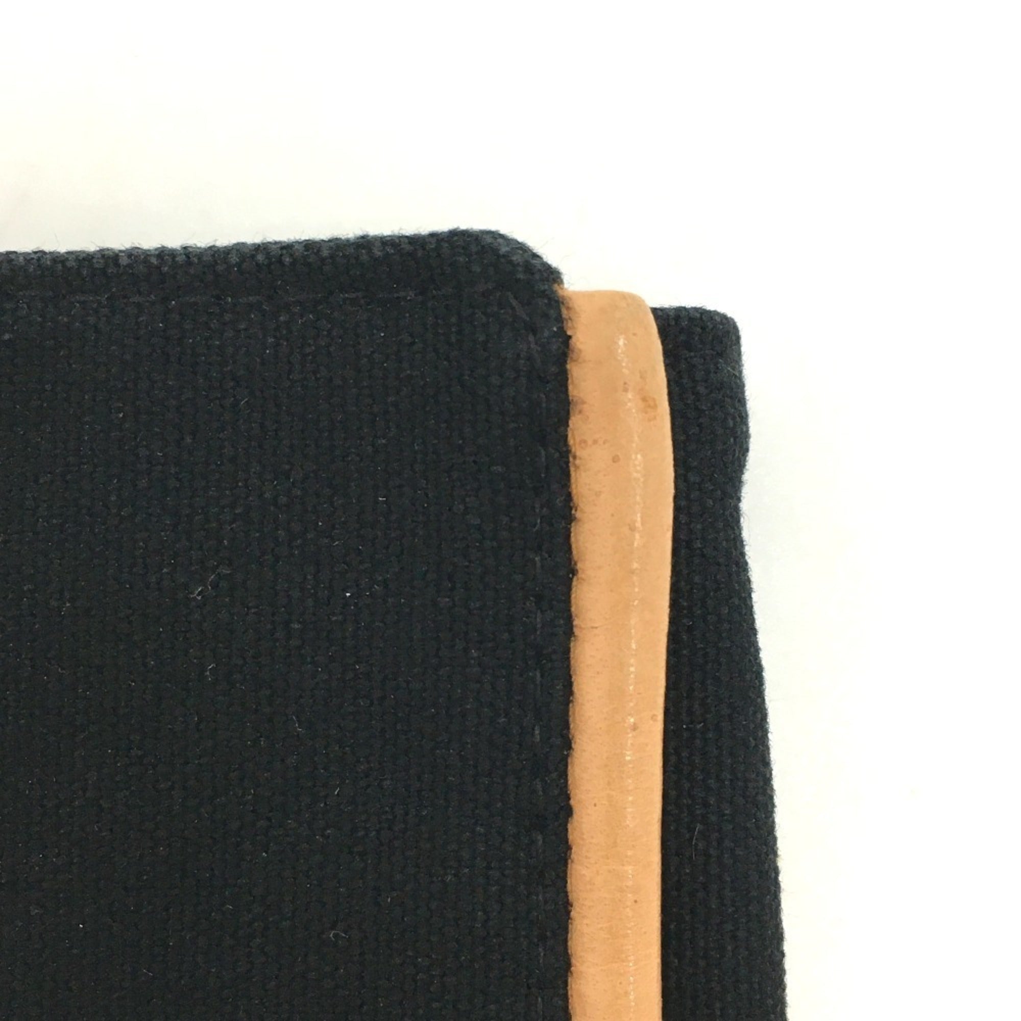 Hermes Bolide Black Canvas Pouch (Pre-Owned)
