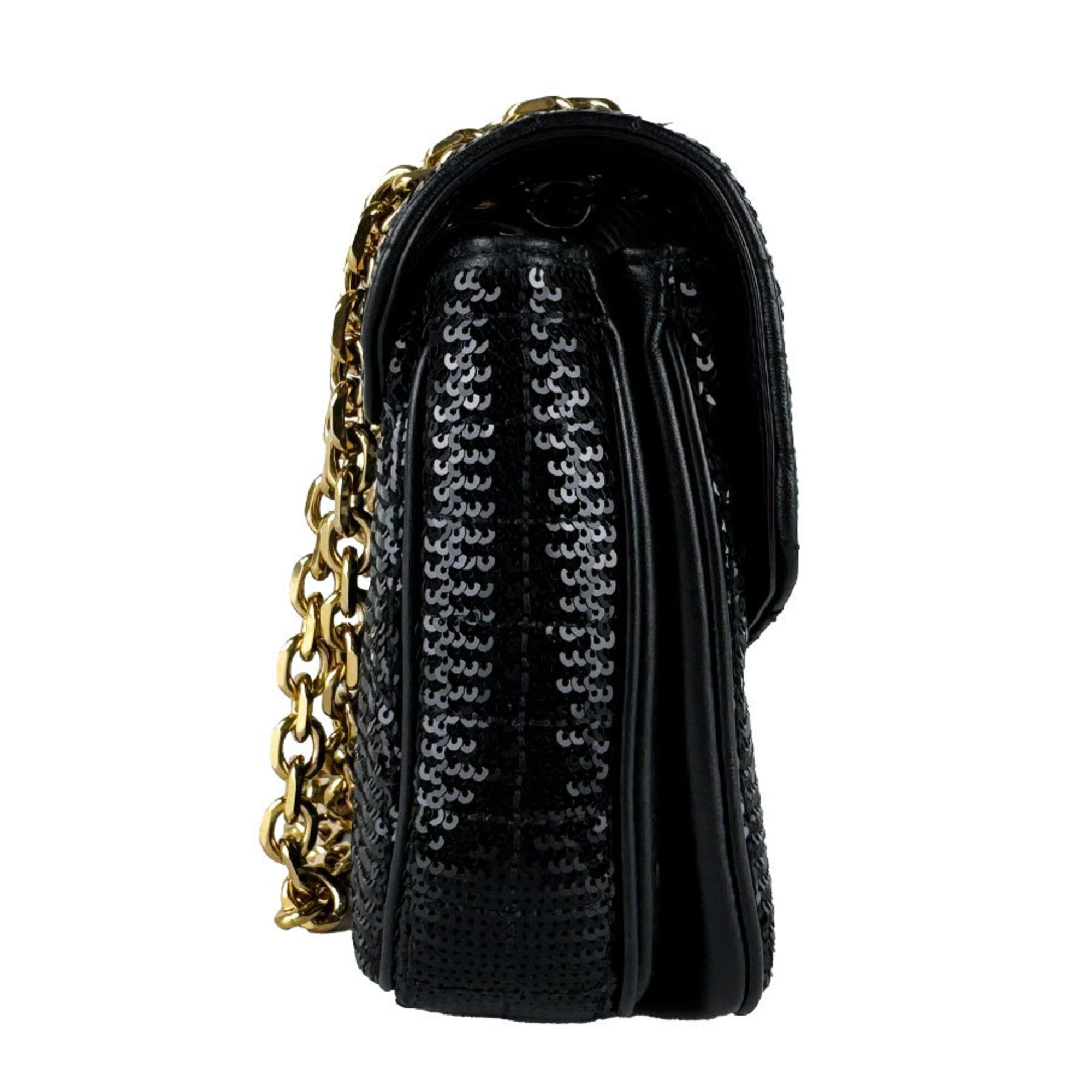 Celine Black Spangles Shoulder Bag (Pre-Owned)