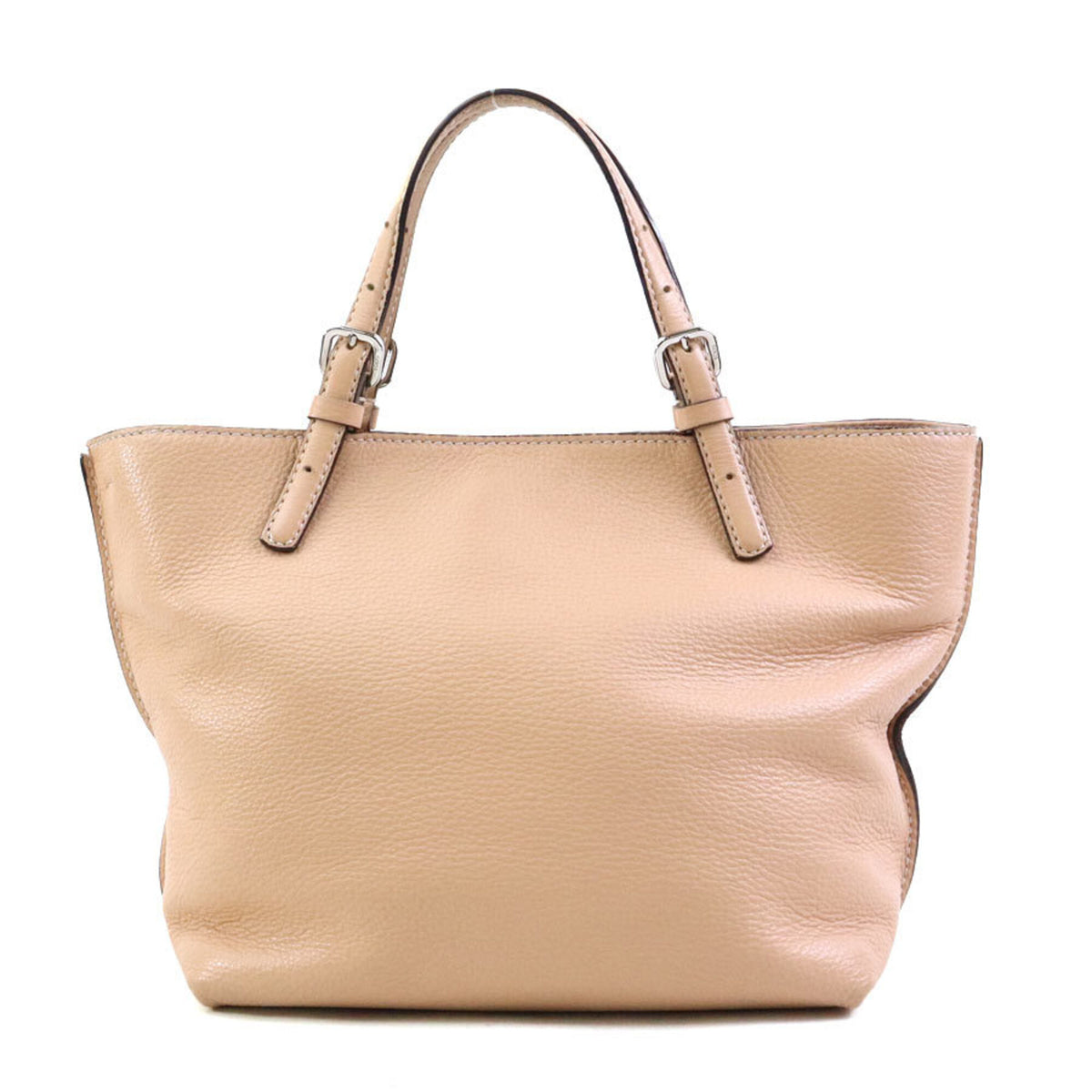 Tod's Pale Orange Leather Handbag Shoulder Bag (Pre-Owned)