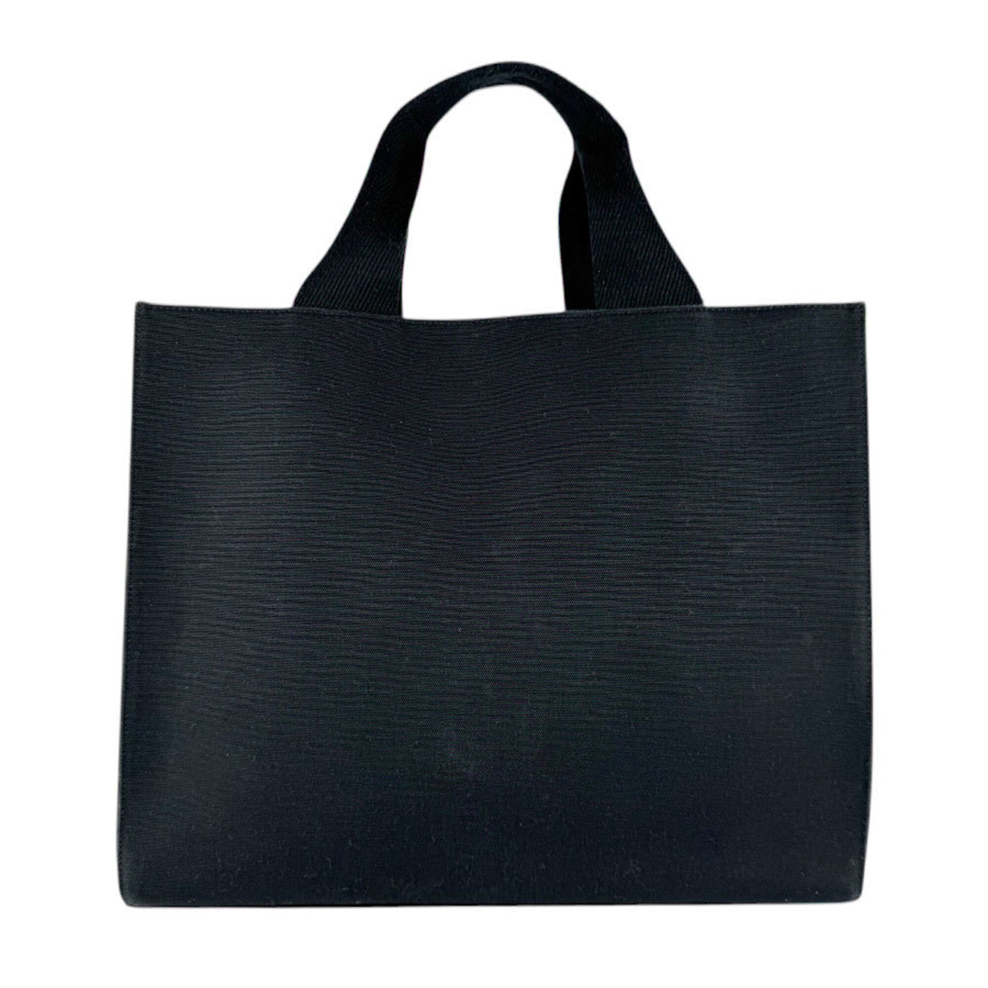 Fendi Black Gold Canvas Handbag Shoulder Bag (Pre-Owned)