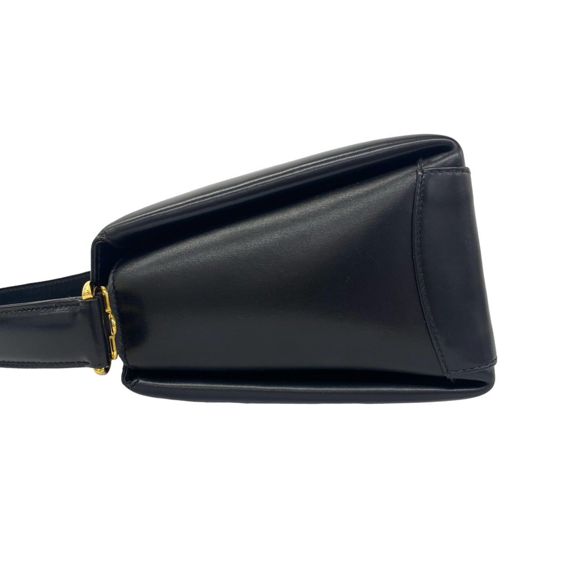 Gucci Black Leather Handbag Shoulder Bag (Pre-Owned)