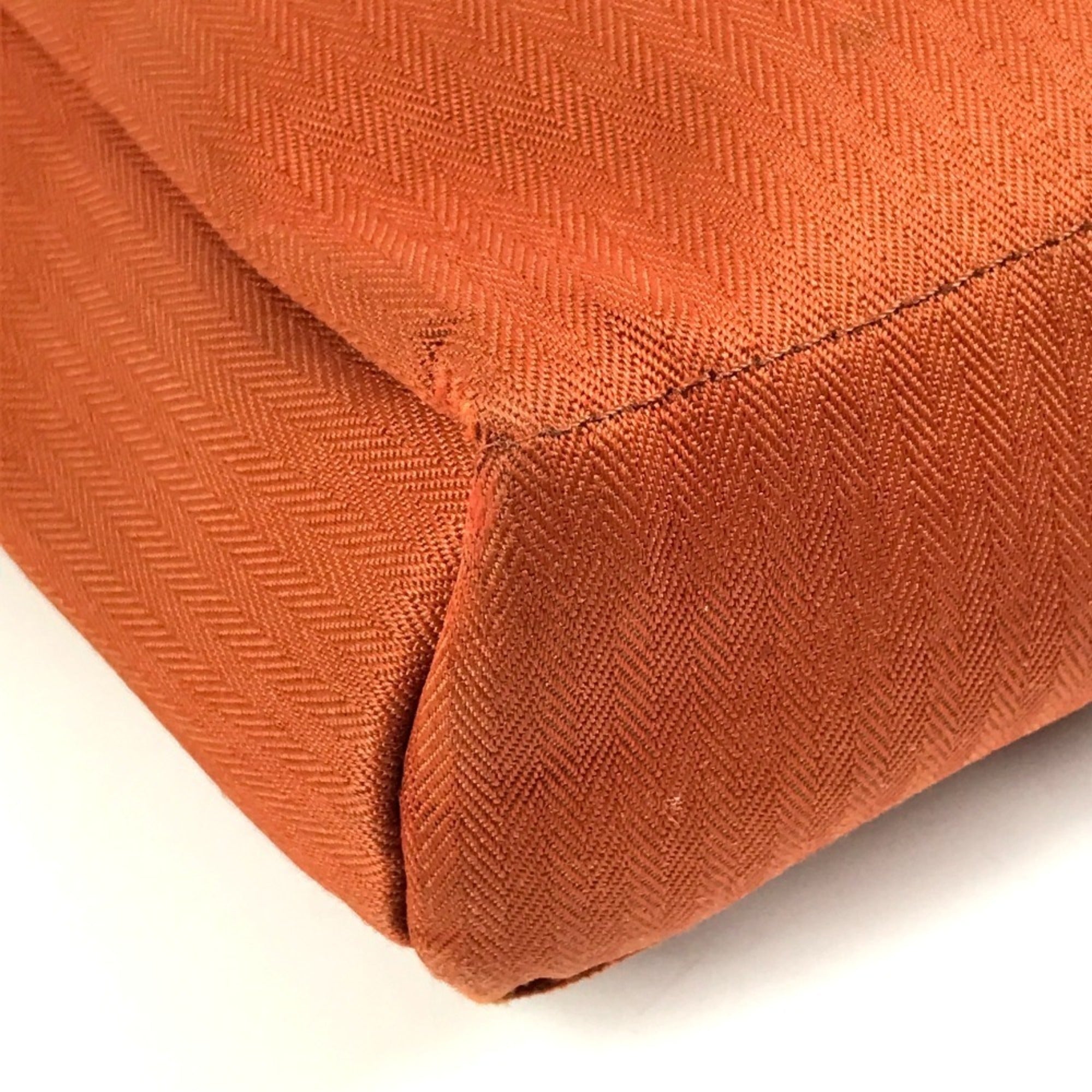 Hermes Orange Canvas Pochette Shoulder Bag (Pre-Owned)