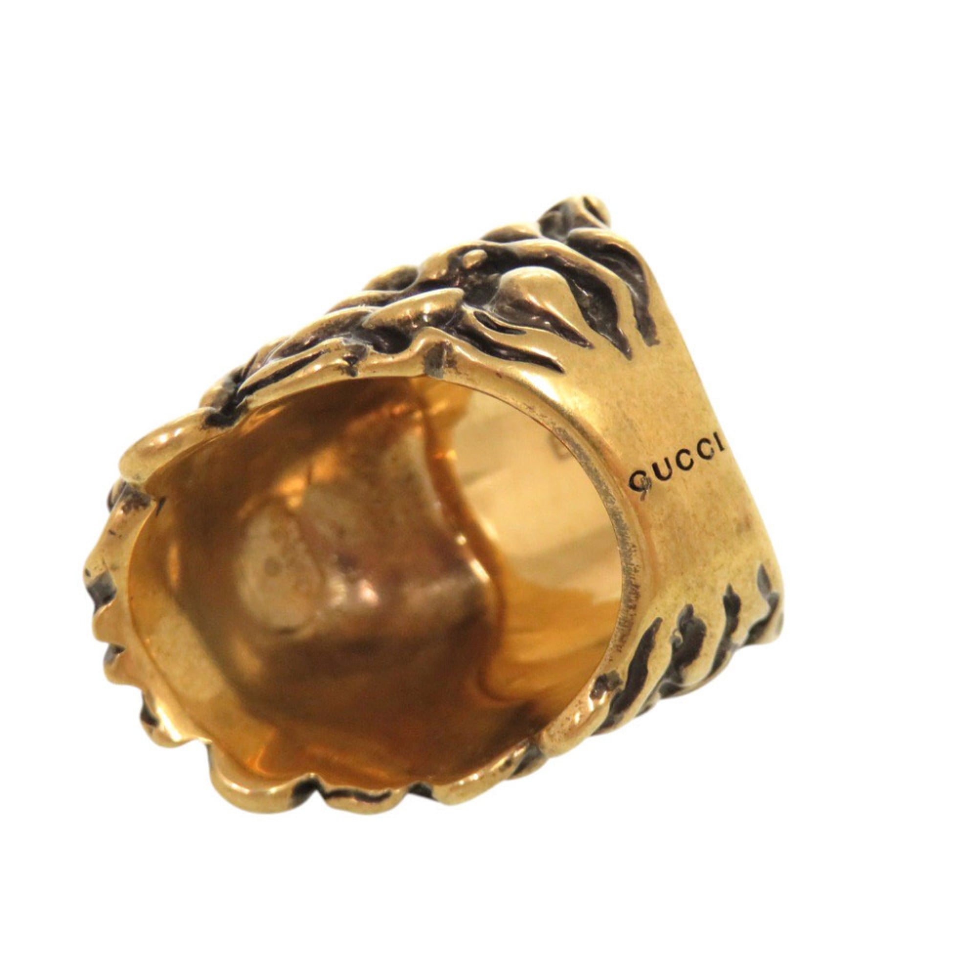 Gucci Gold Metal Band Ring (Pre-Owned)