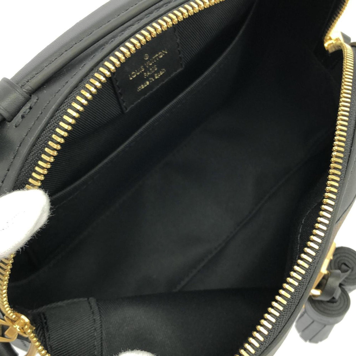 Louis Vuitton Black Marron Coated Canvas Leather Shoulder Bag (Pre-Owned)