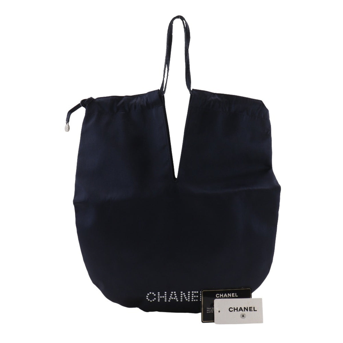 Chanel Black Satin Shoulder Bag (Pre-Owned)