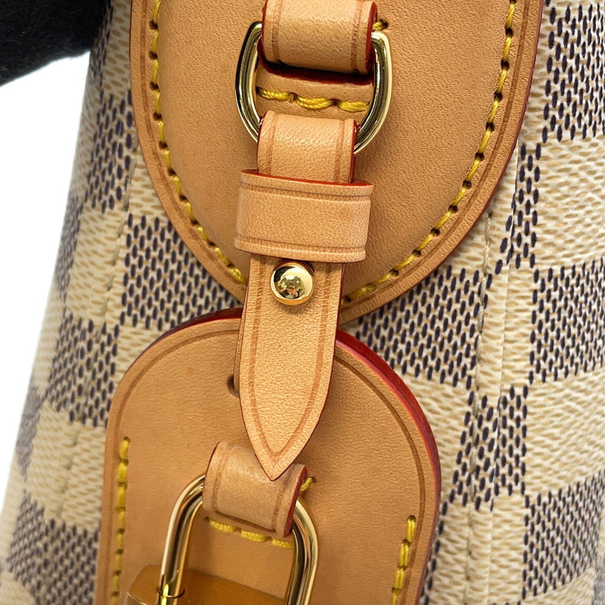 Louis Vuitton Damier Azur Beige Damier Azur Handbag Shoulder Bag (Pre-Owned)