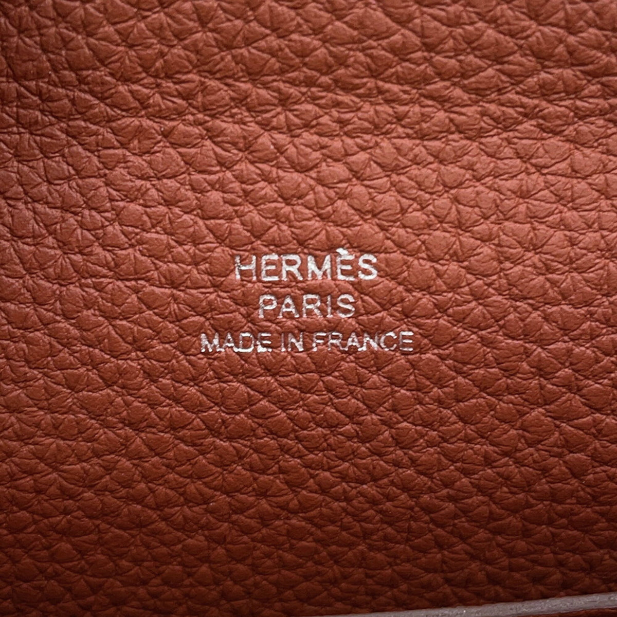 Hermes Brique Havane Sienne Togo Leather Handbag Shoulder Bag (Pre-Owned)