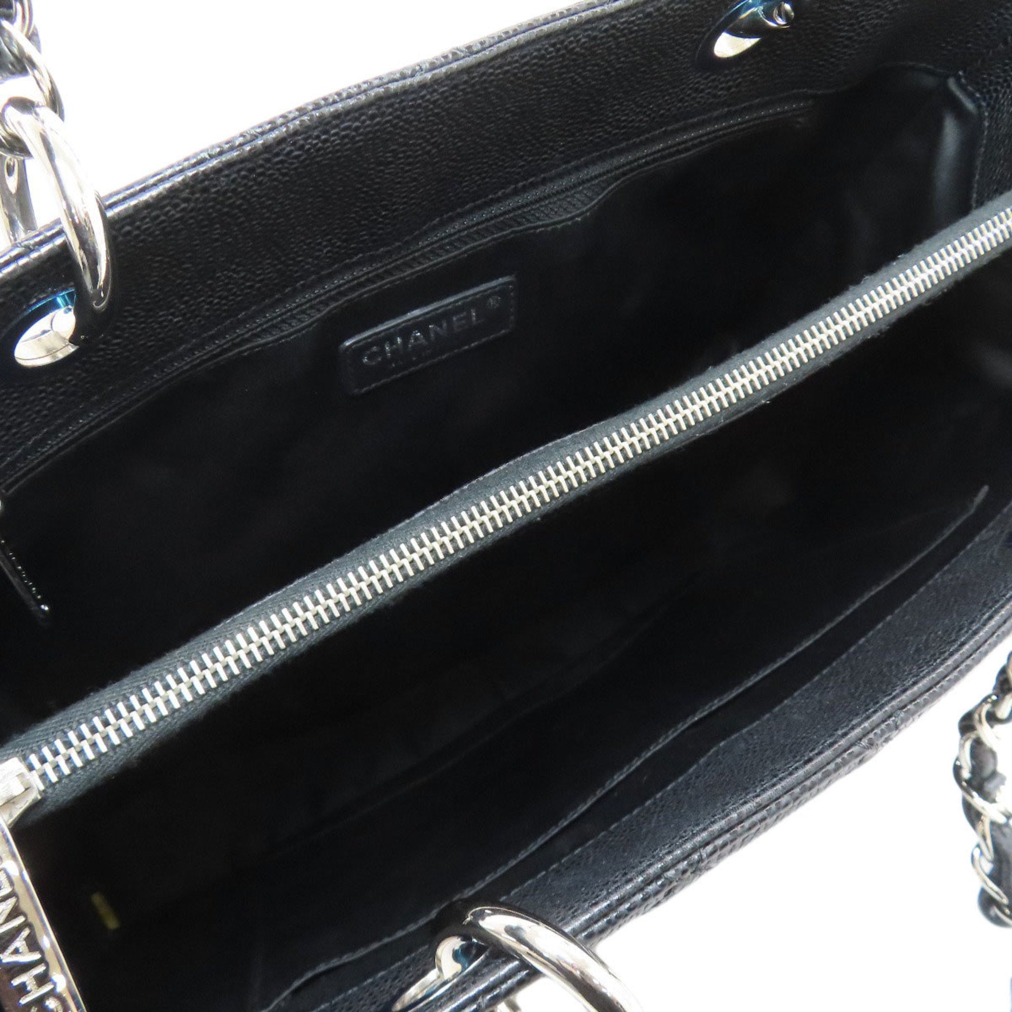 Chanel Black Leather Tote Bag (Pre-Owned)