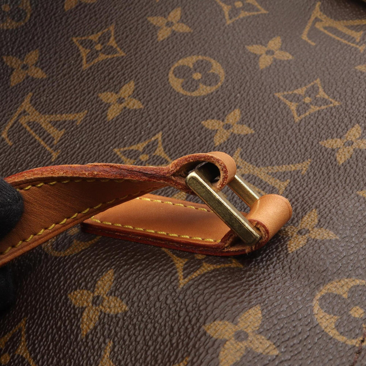 Louis Vuitton Brown Monogram Coated Canvas Leather Handbag Shoulder Bag (Pre-Owned)