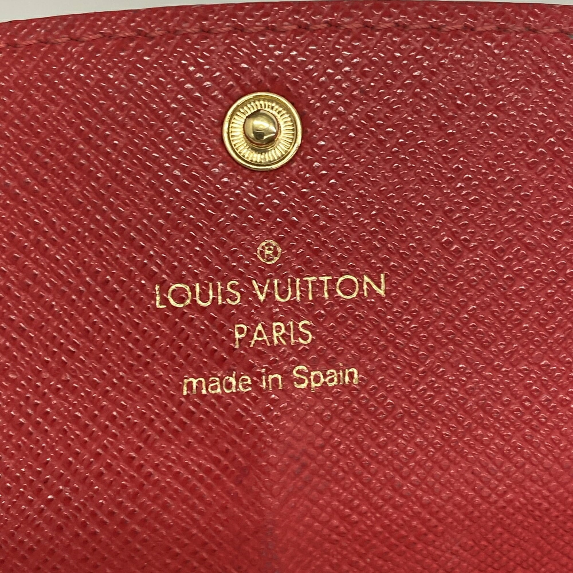 Louis Vuitton Ebene Rouge Long Wallet (Bi-Fold) (Pre-Owned)