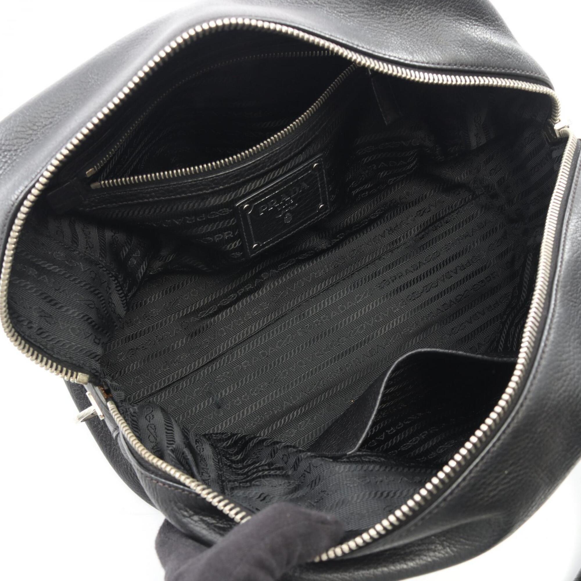 Prada Black Leather Handbag (Pre-Owned)