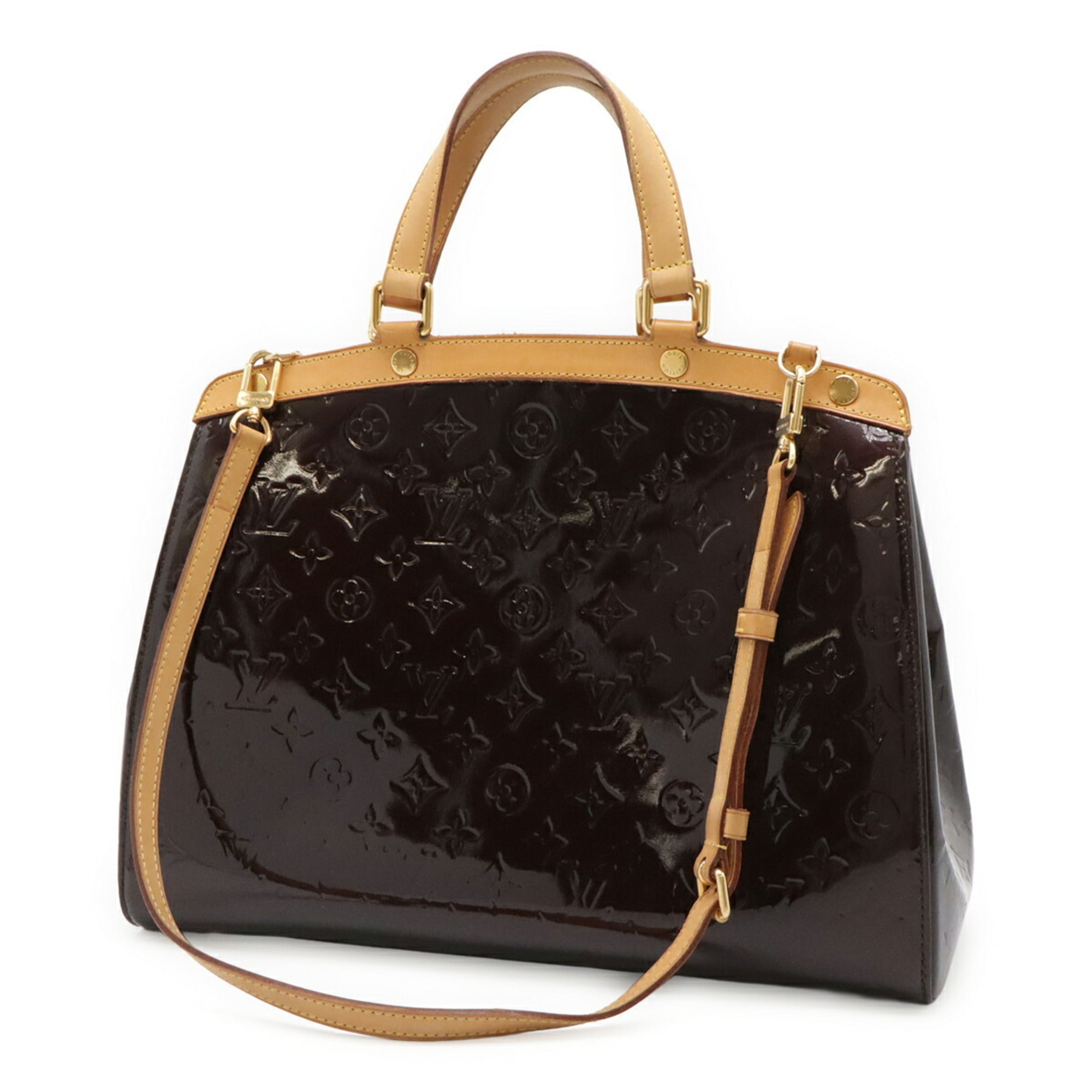 Louis Vuitton Monogram Vernis Amarante Patent Leather Handbag Shoulder Bag Tote Bag (Pre-Owned)