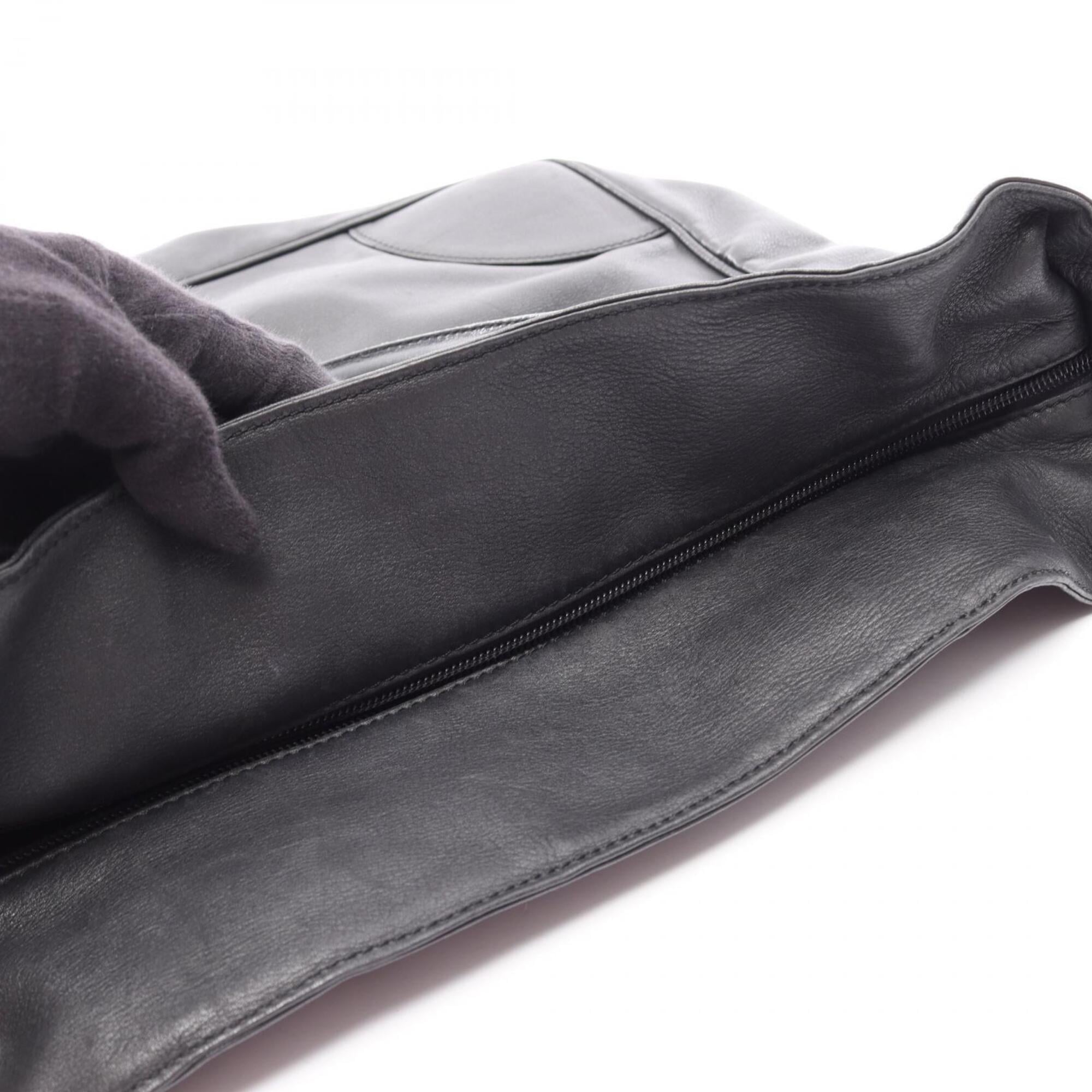 Loewe Black Leather Handbag Tote Bag (Pre-Owned)