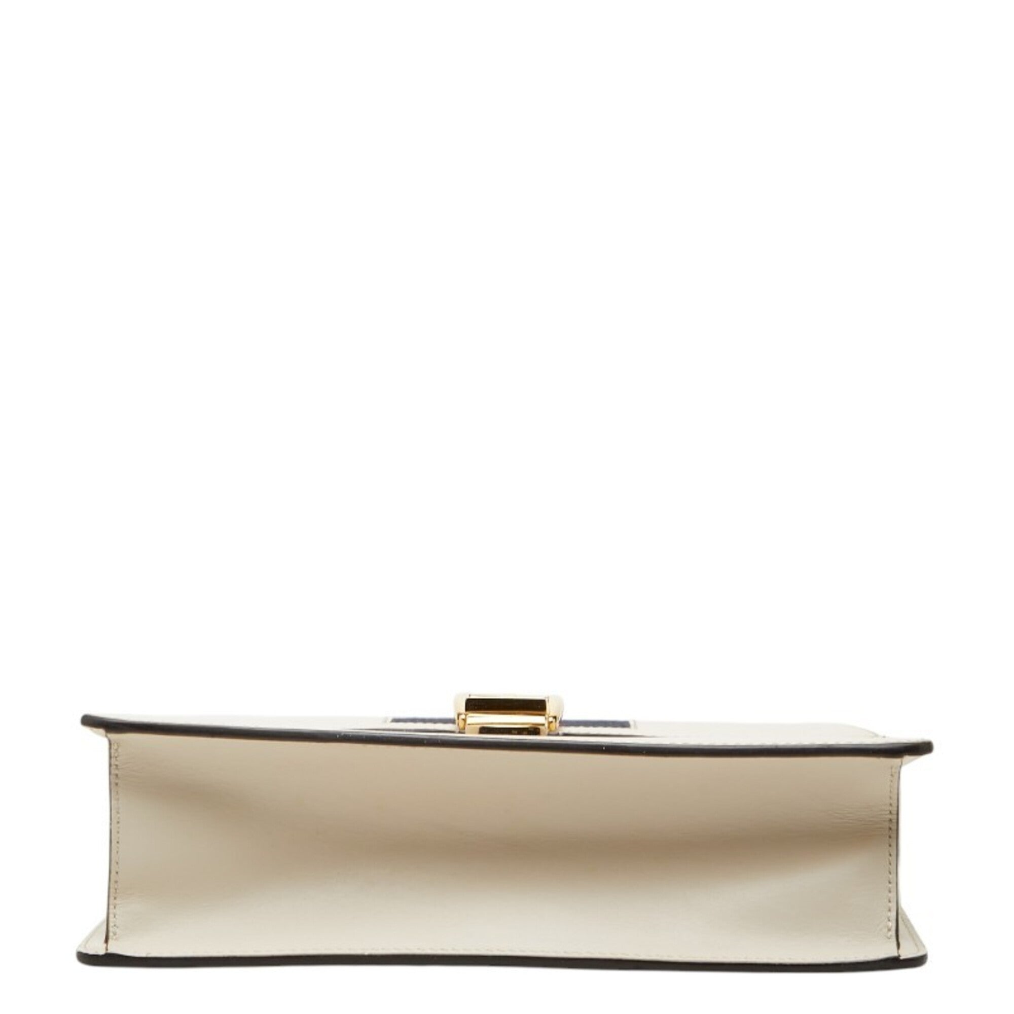 Gucci Ivory White Leather Handbag Shoulder Bag (Pre-Owned)