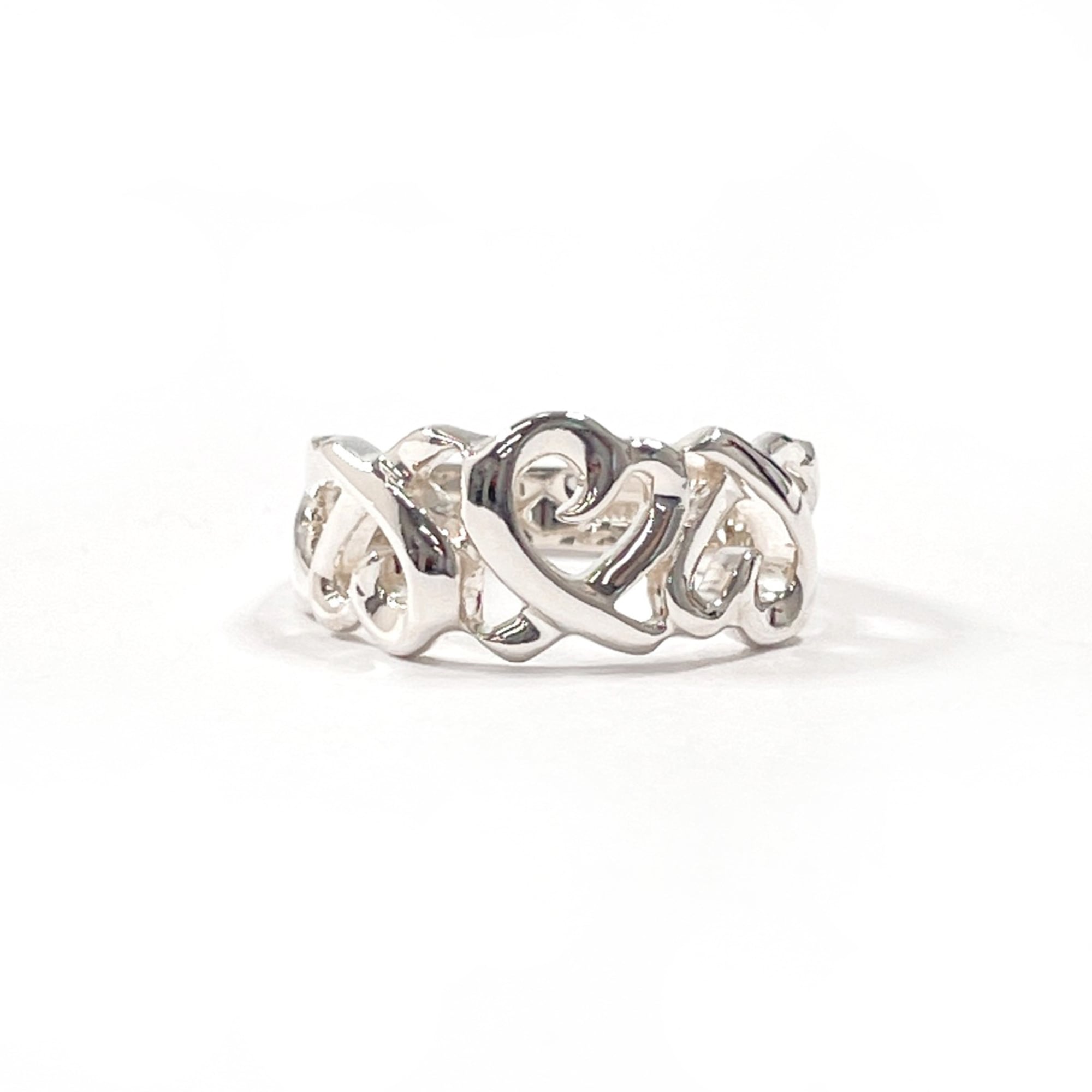 Tiffany Silver Silver 925 Band Ring (Pre-Owned)