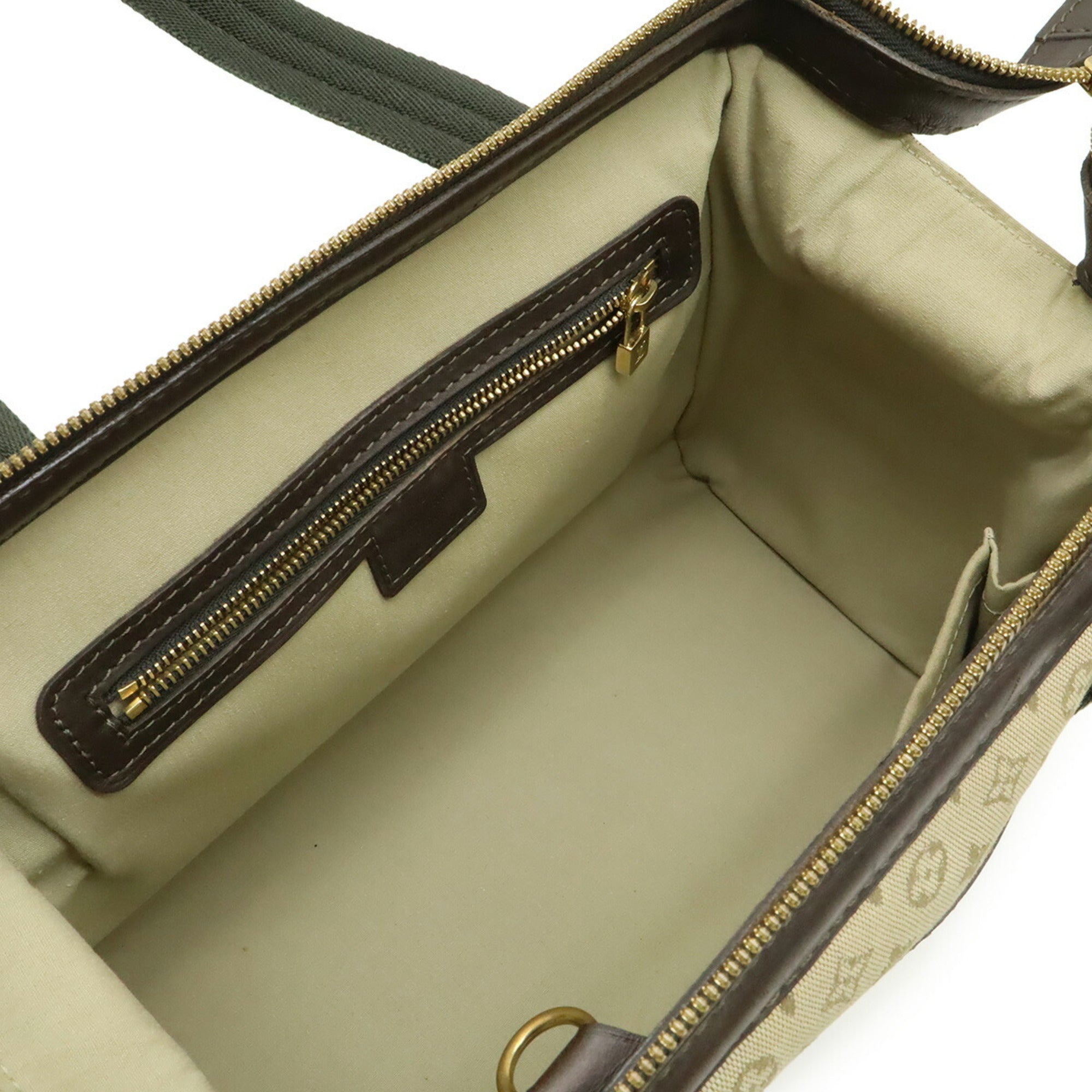 Louis Vuitton Monogram Mini Khaki Brown Canvas Leather Handbag (Pre-Owned)
