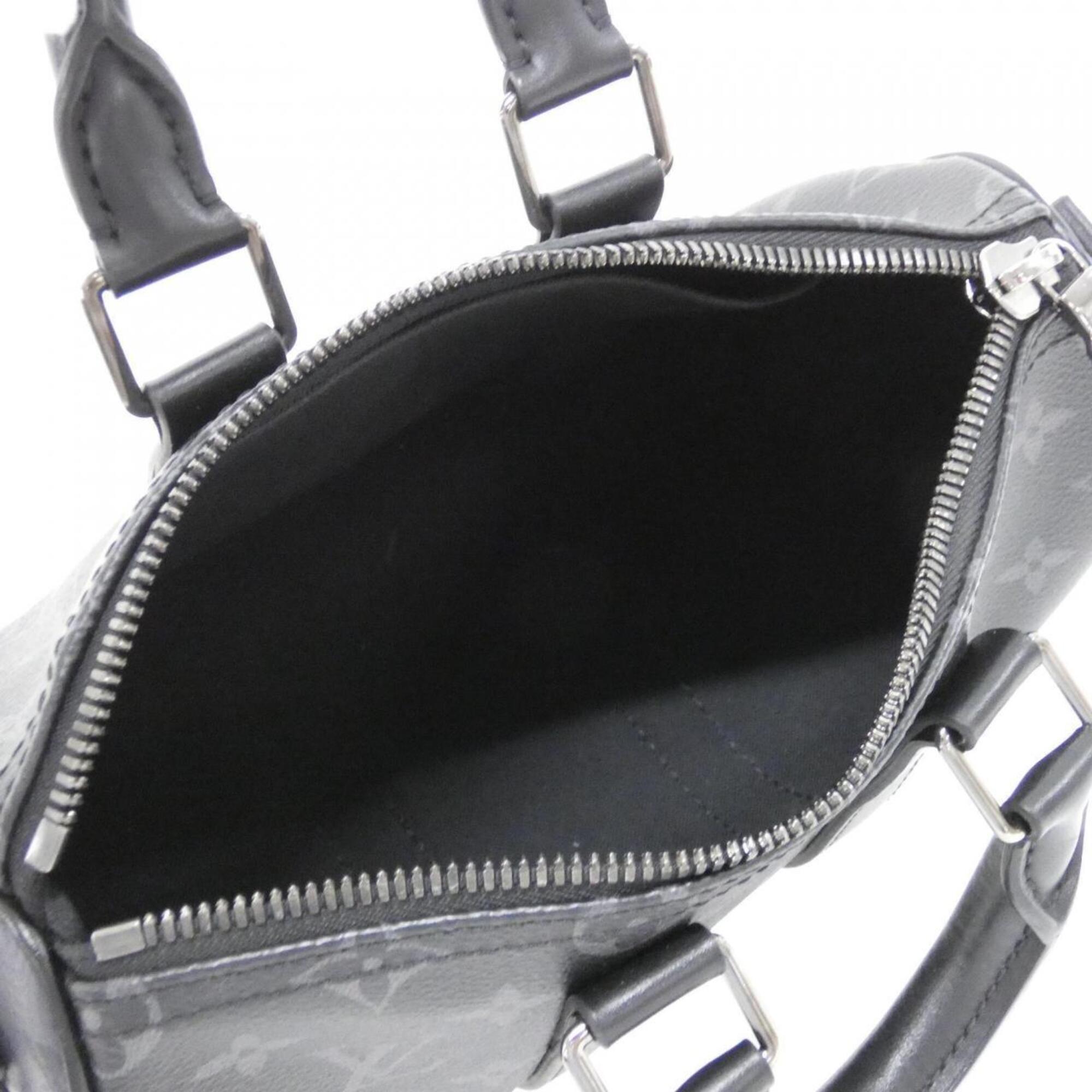Louis Vuitton Black Gris Coated Canvas Boston Bag (Pre-Owned)