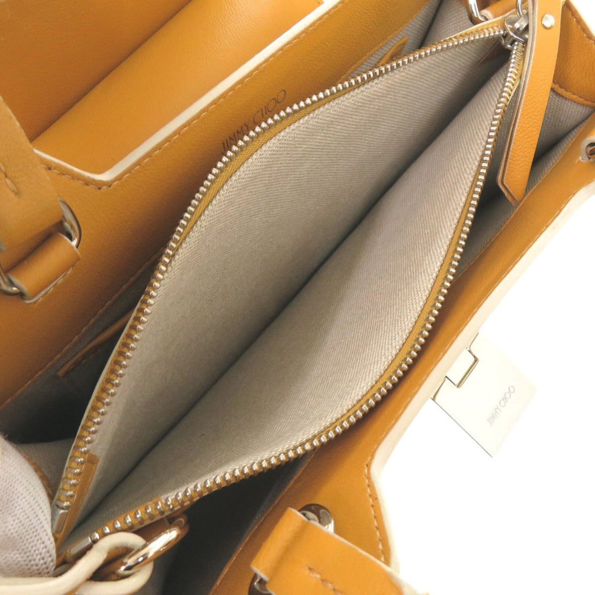 Jimmy Choo Yellow Suede Handbag Shoulder Bag (Pre-Owned)