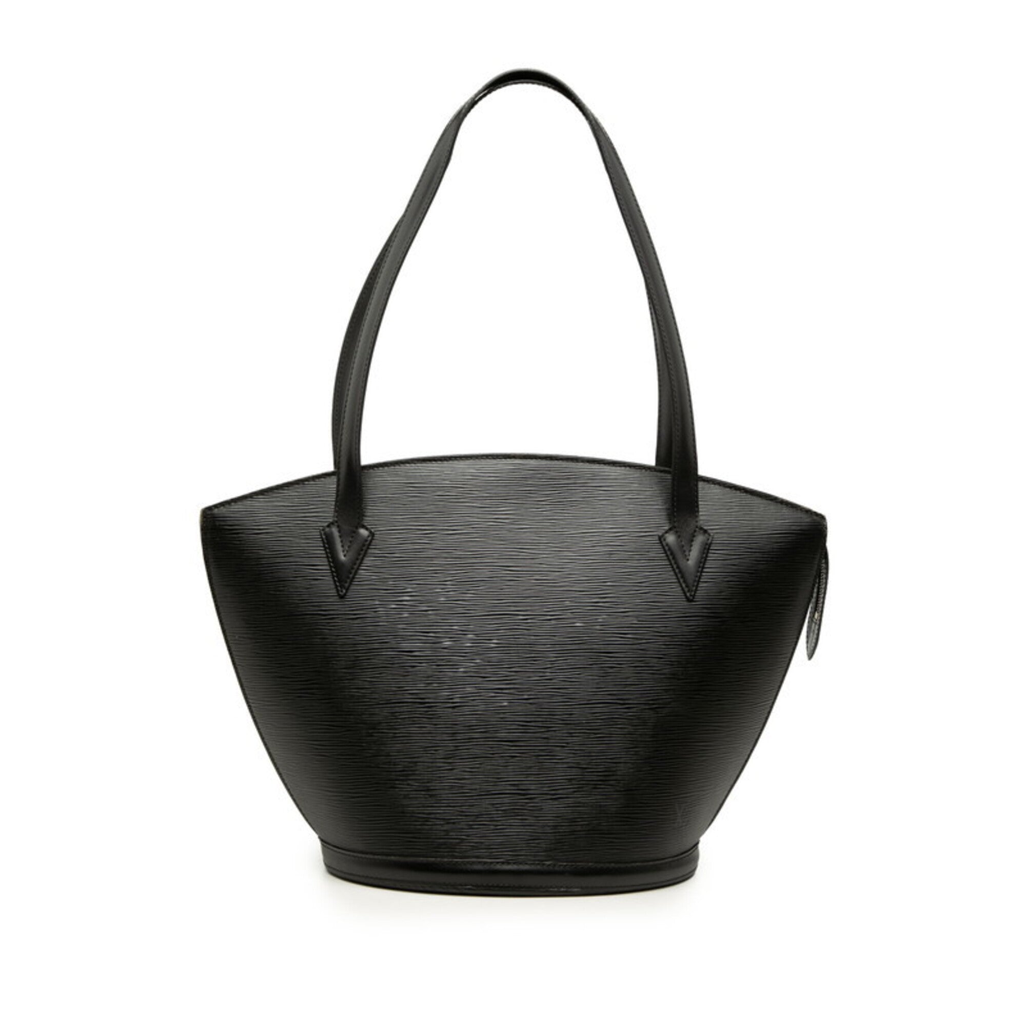 Louis Vuitton Black Noir Leather Shoulder Bag Tote Bag (Pre-Owned)