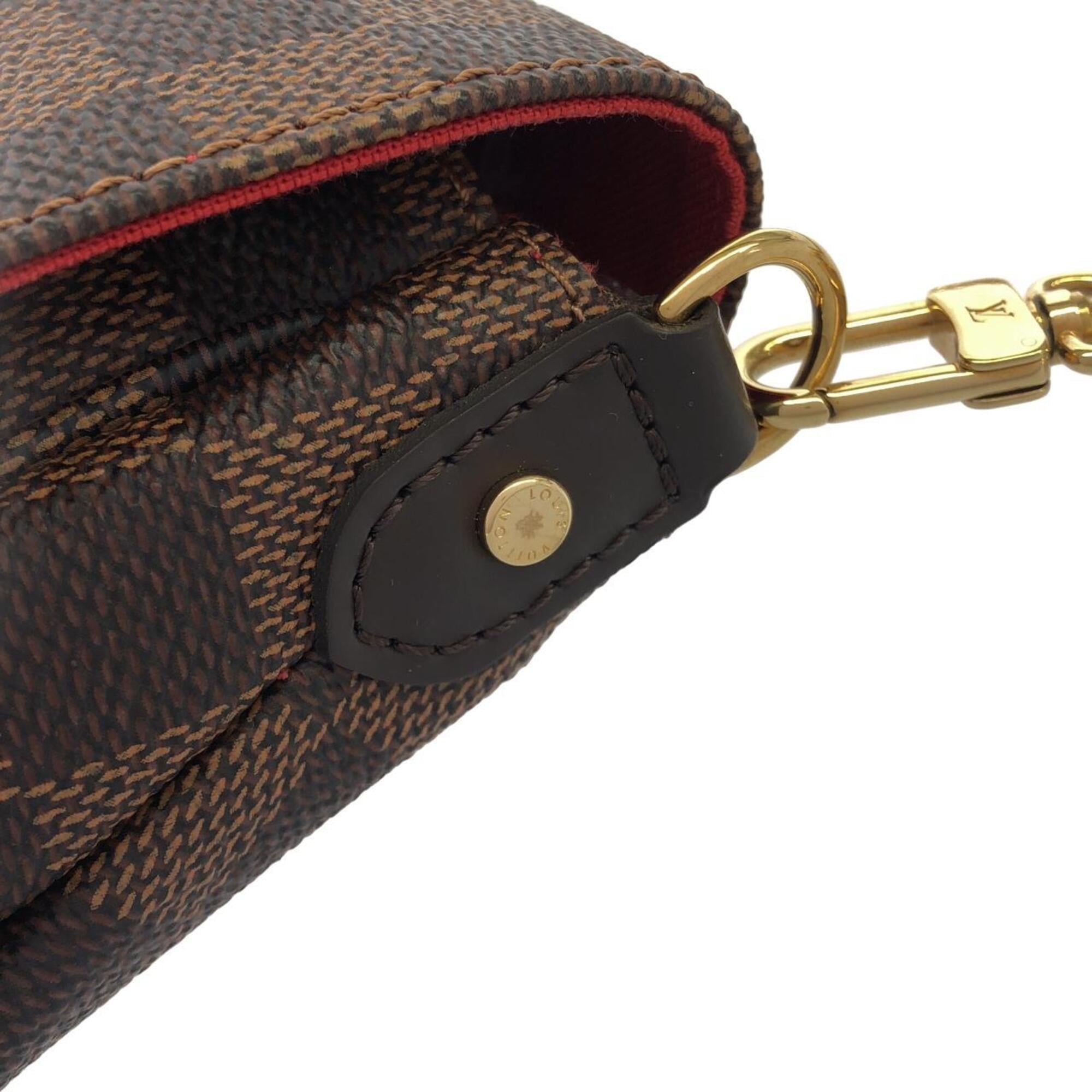 Louis Vuitton Brown Coated Canvas Shoulder Bag (Pre-Owned)