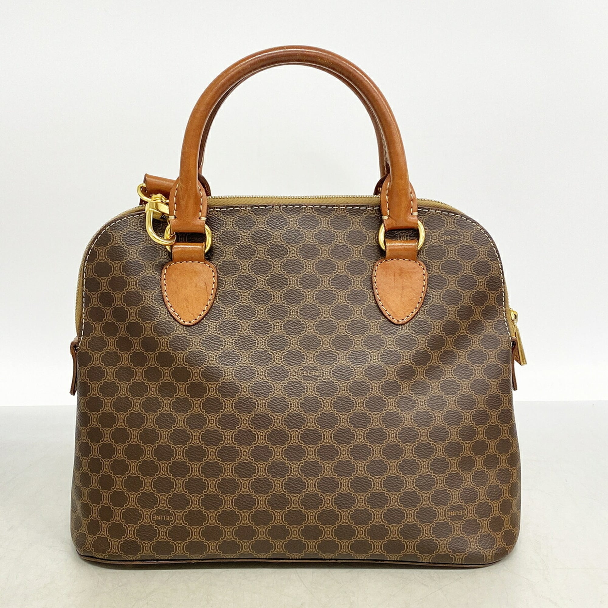 Celine Brown Pvc Handbag (Pre-Owned)