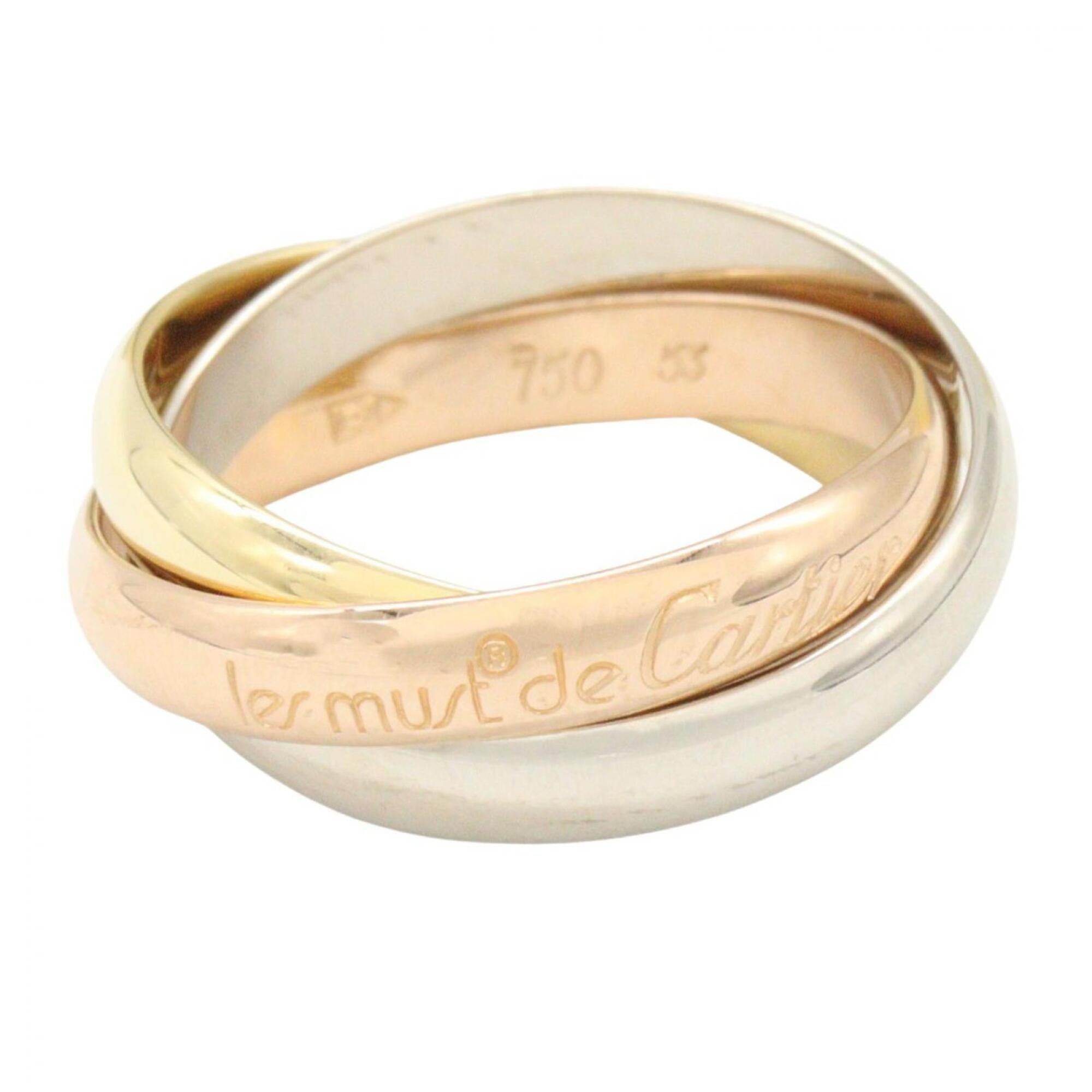 Cartier Gold Silver Yellow Gold (18K) Pink Gold (18K) White Gold (18K) Band Ring (Pre-Owned)