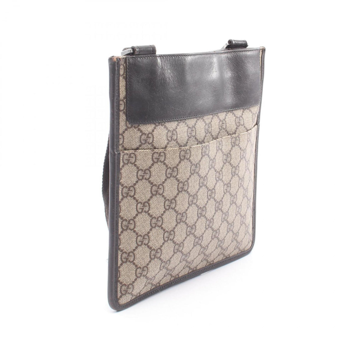Gucci Beige Brown Pvc Leather Handbag Shoulder Bag (Pre-Owned)