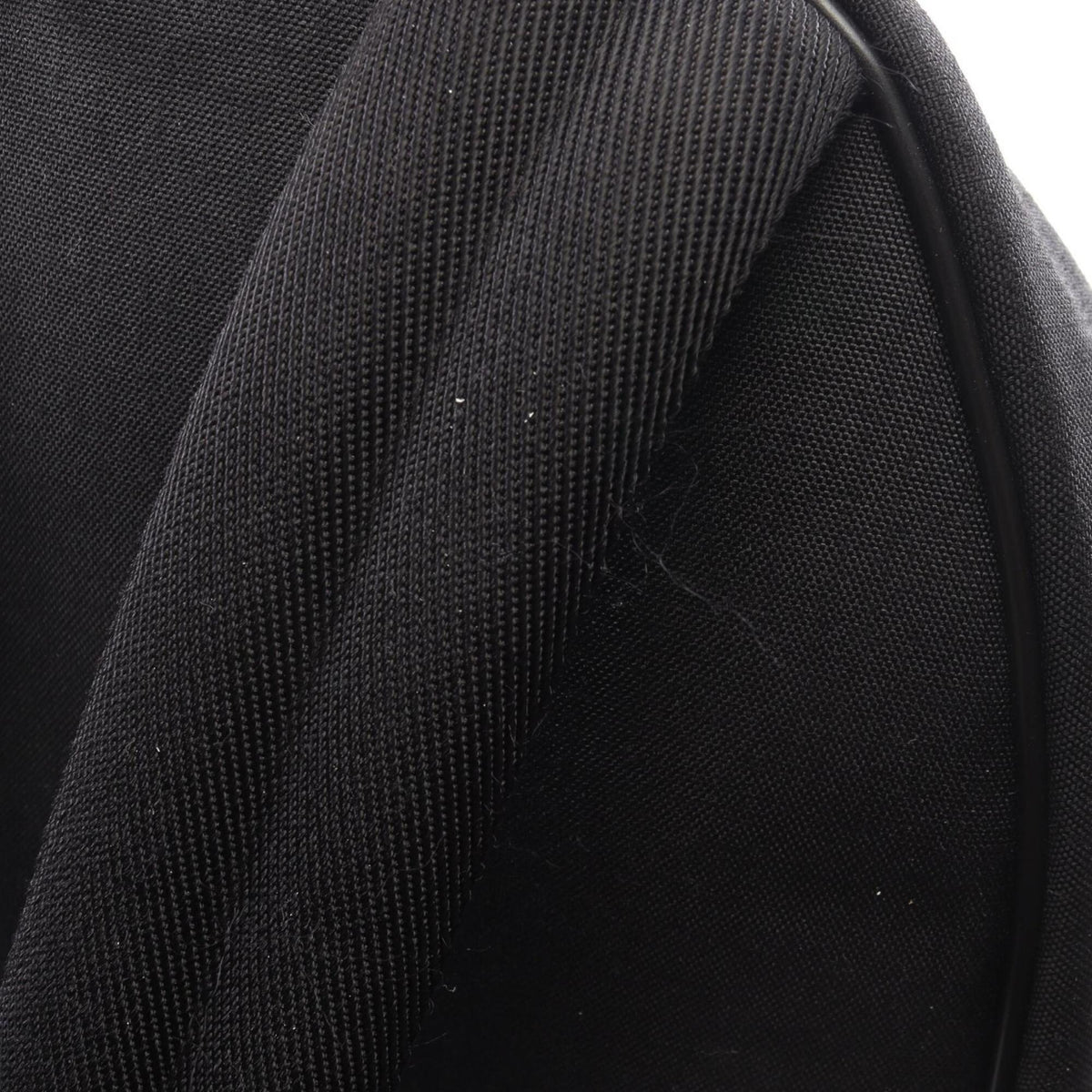 Saint Laurent Black Canvas Leather Backpack Handbag (Pre-Owned)