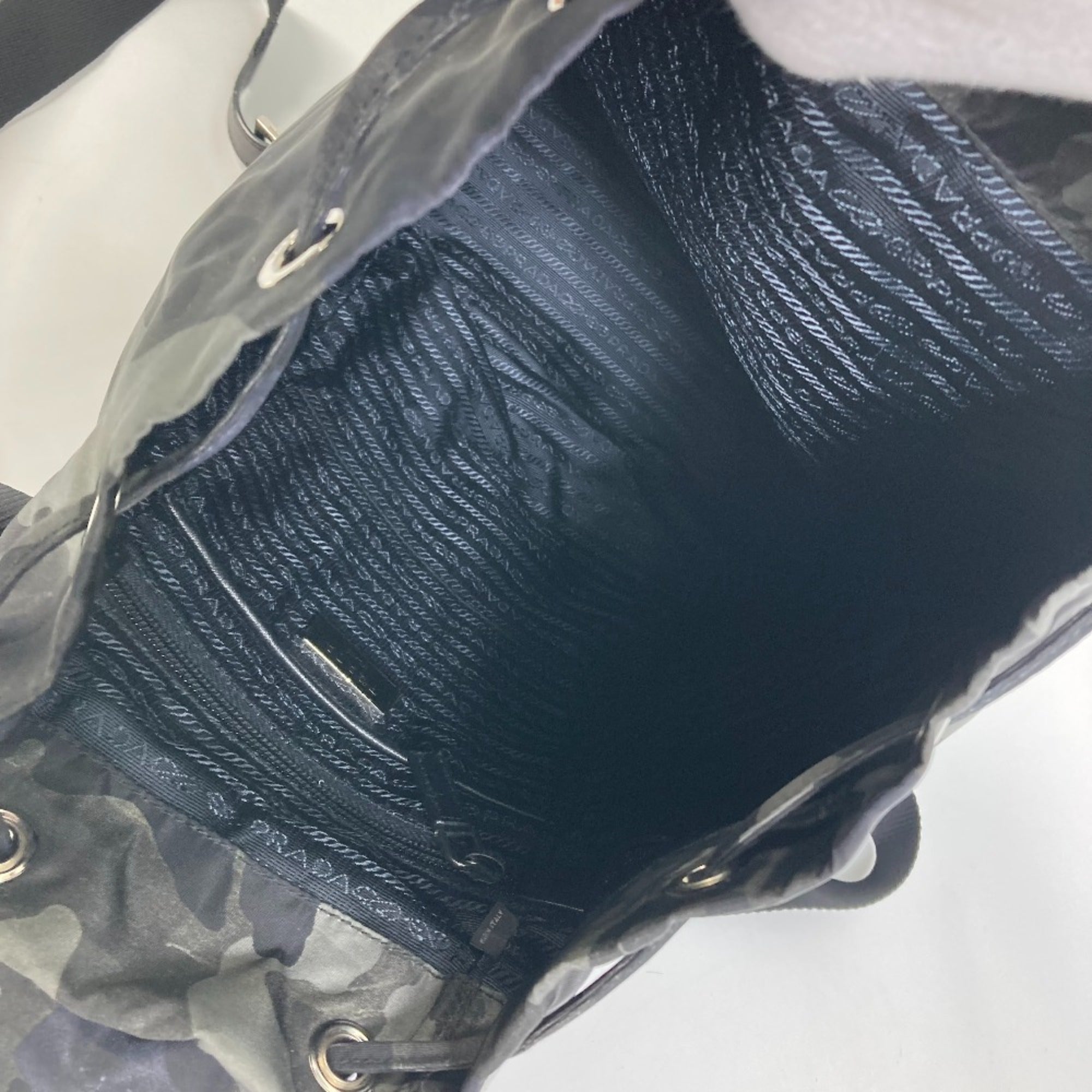 Prada Green Cloth Backpack (Pre-Owned)