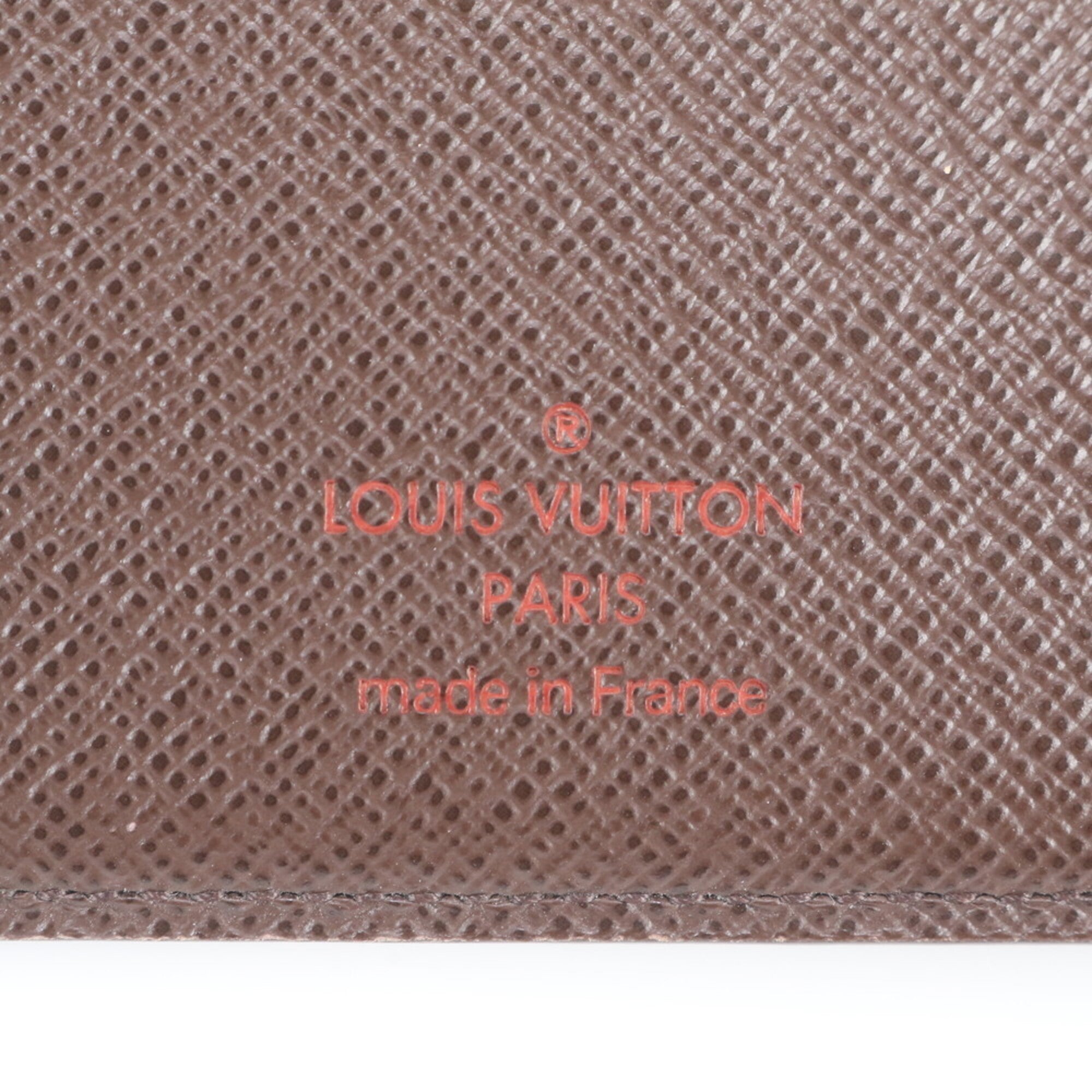 Louis Vuitton Ebene Leather Coated Canvas Wallet (Bi-Fold) (Pre-Owned)