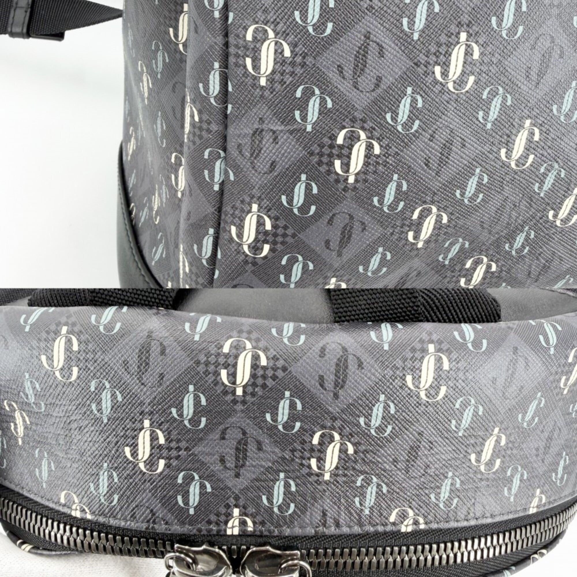 Jimmy Choo Gray Leather Backpack (Pre-Owned)
